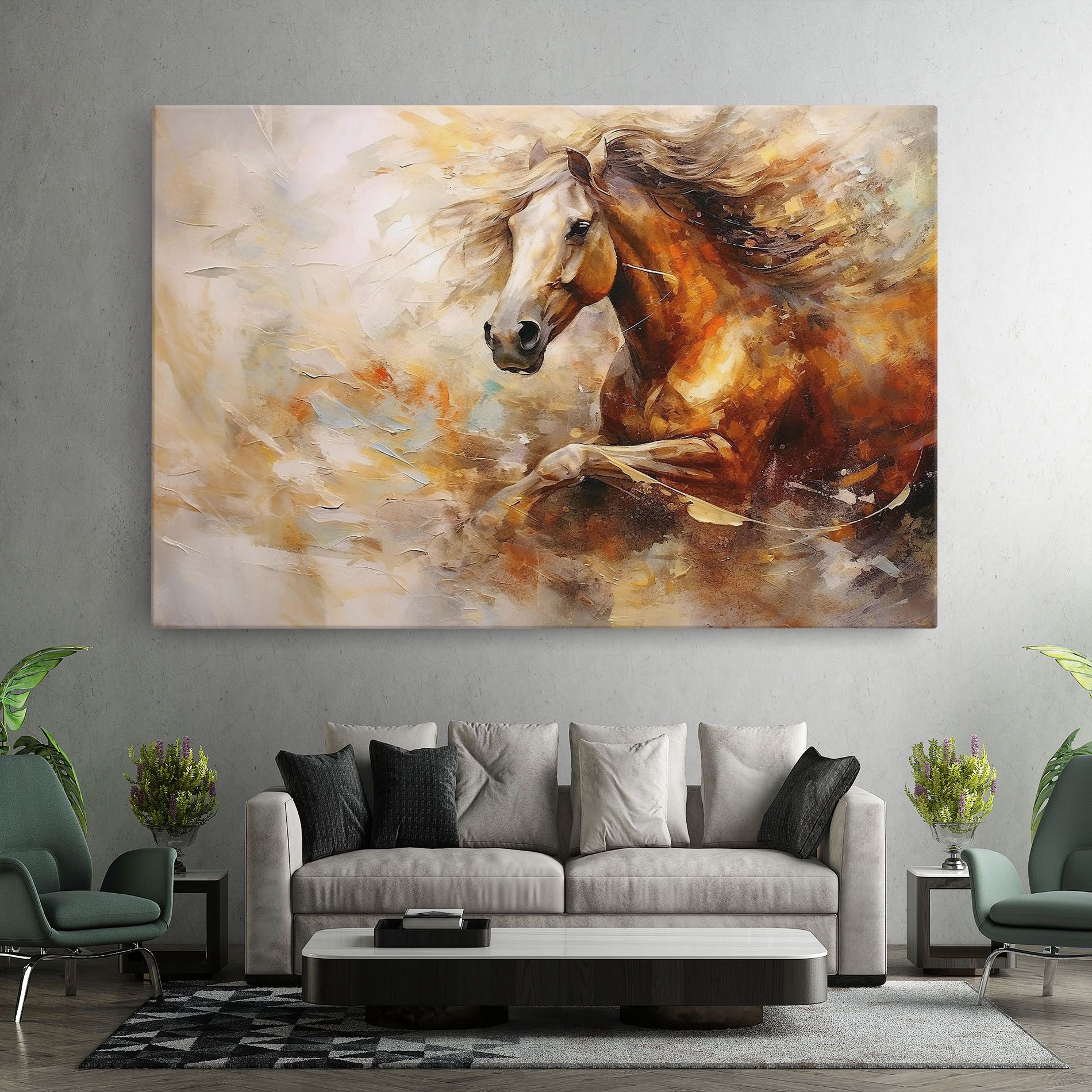 Brown Horse Running mockup 7