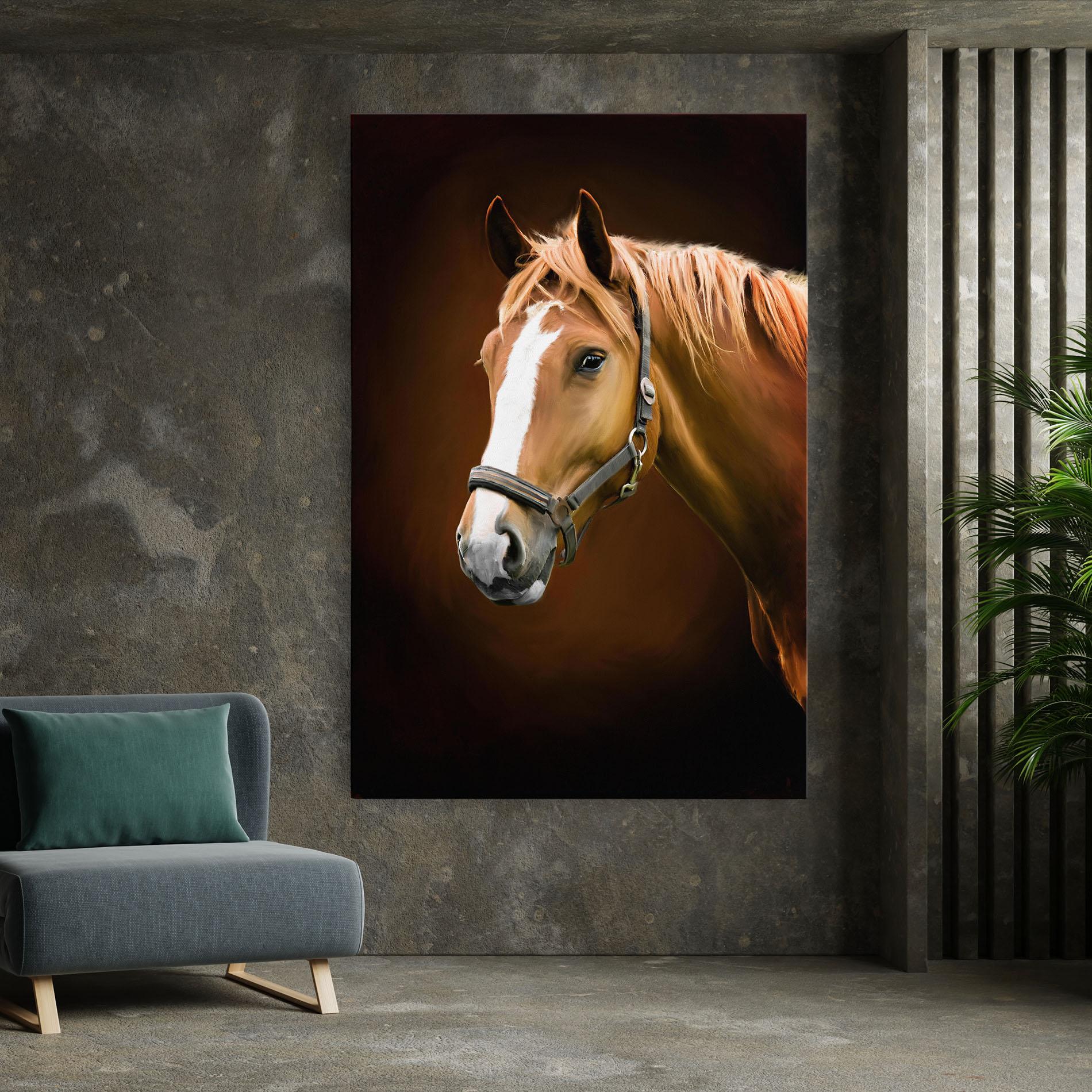 Tablou Canvas Digital Painted Horse mockup 7