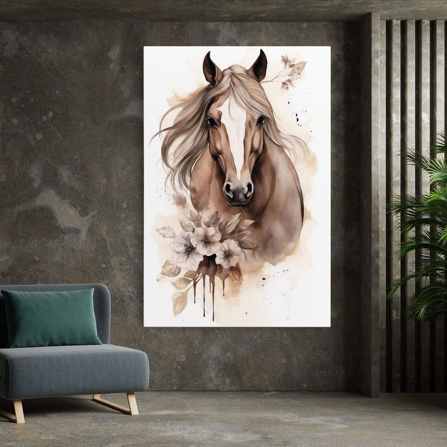 Flower Brown Horse mockup 7