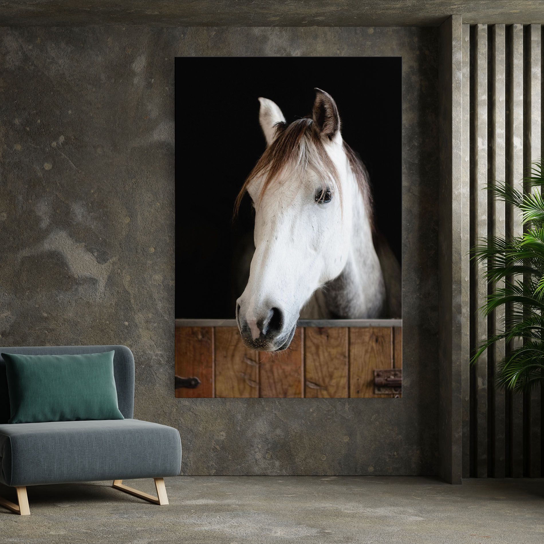 Grey Horse Head mockup 7