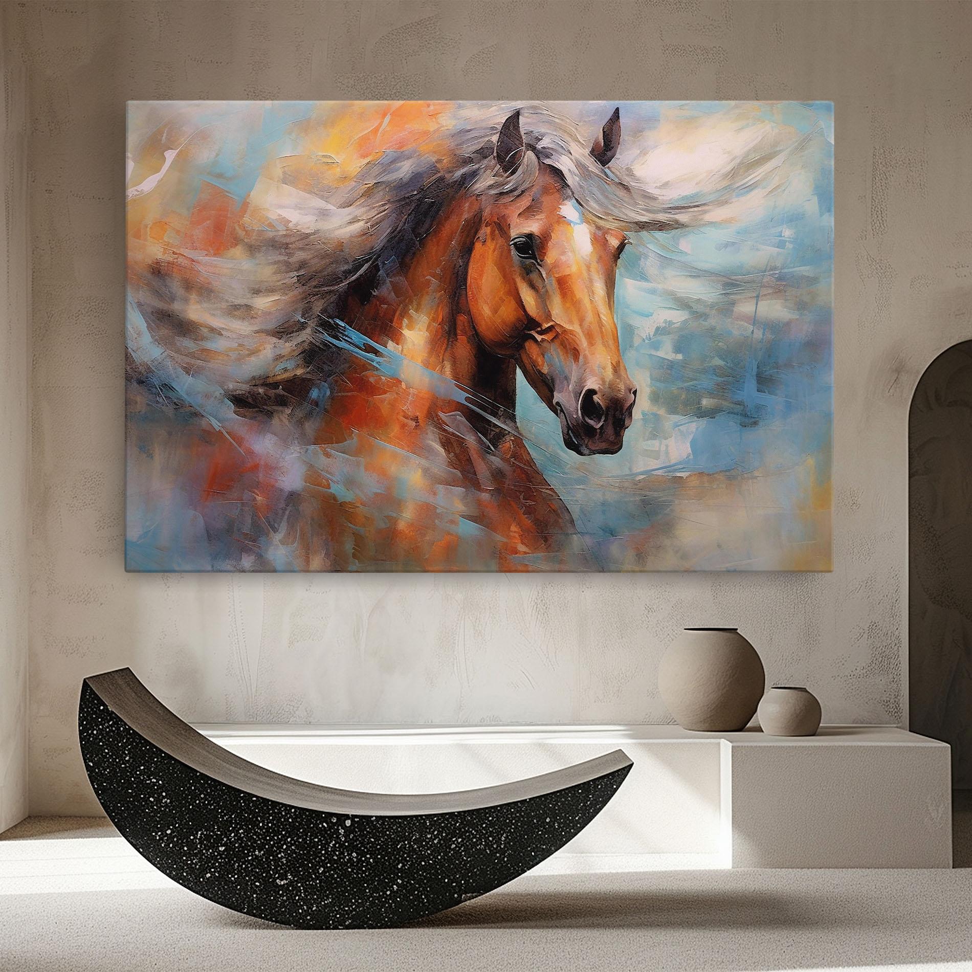 Tablou Canvas Beautiful Brown Horse mockup 8