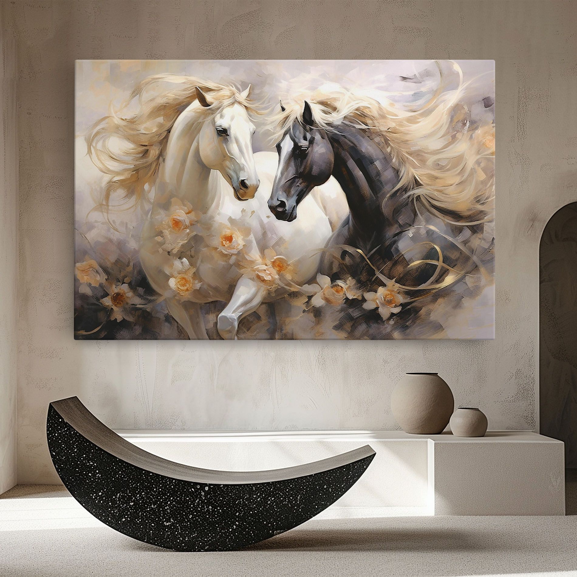 Black And White Horses mockup 8