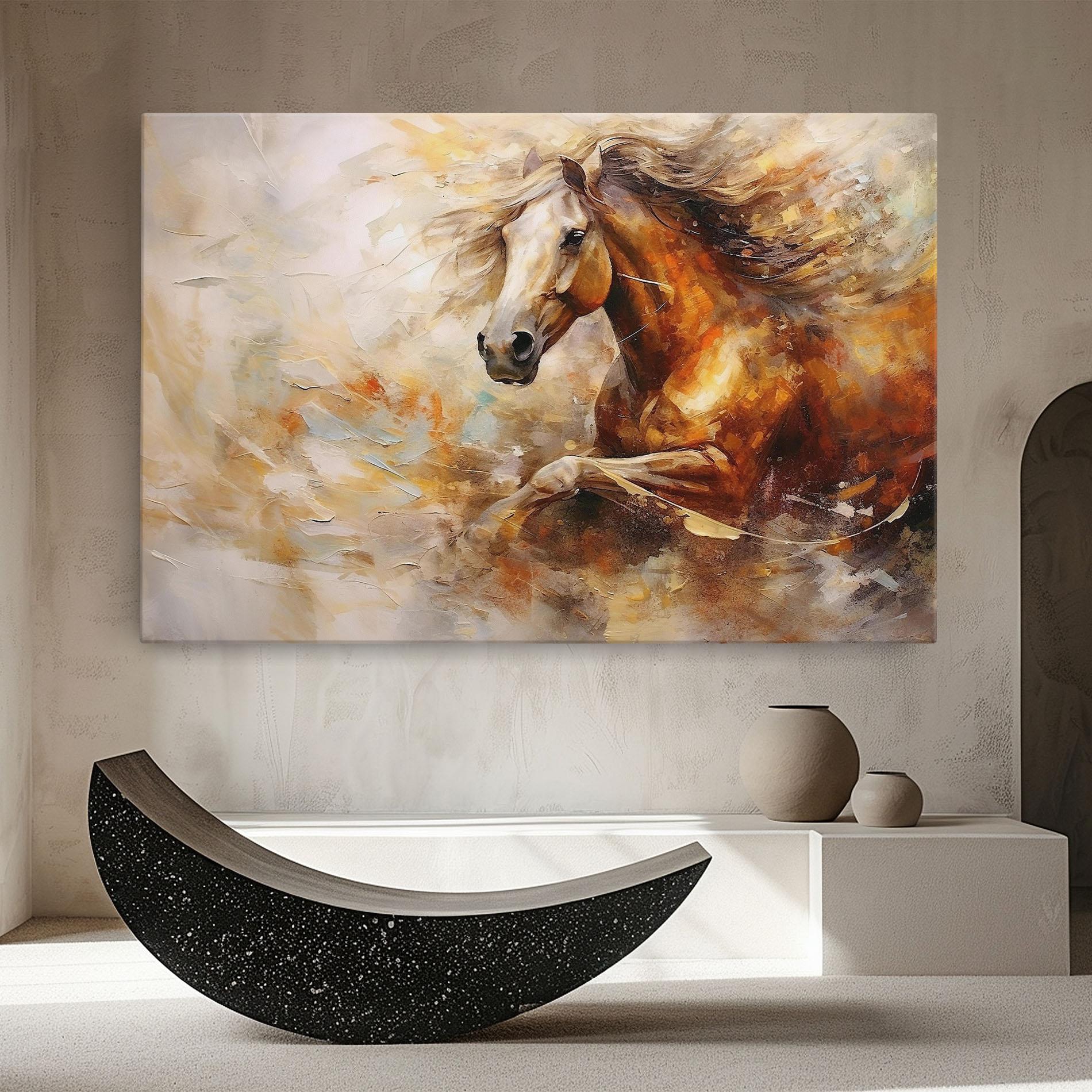 Tablou Canvas Brown Horse Running mockup 8