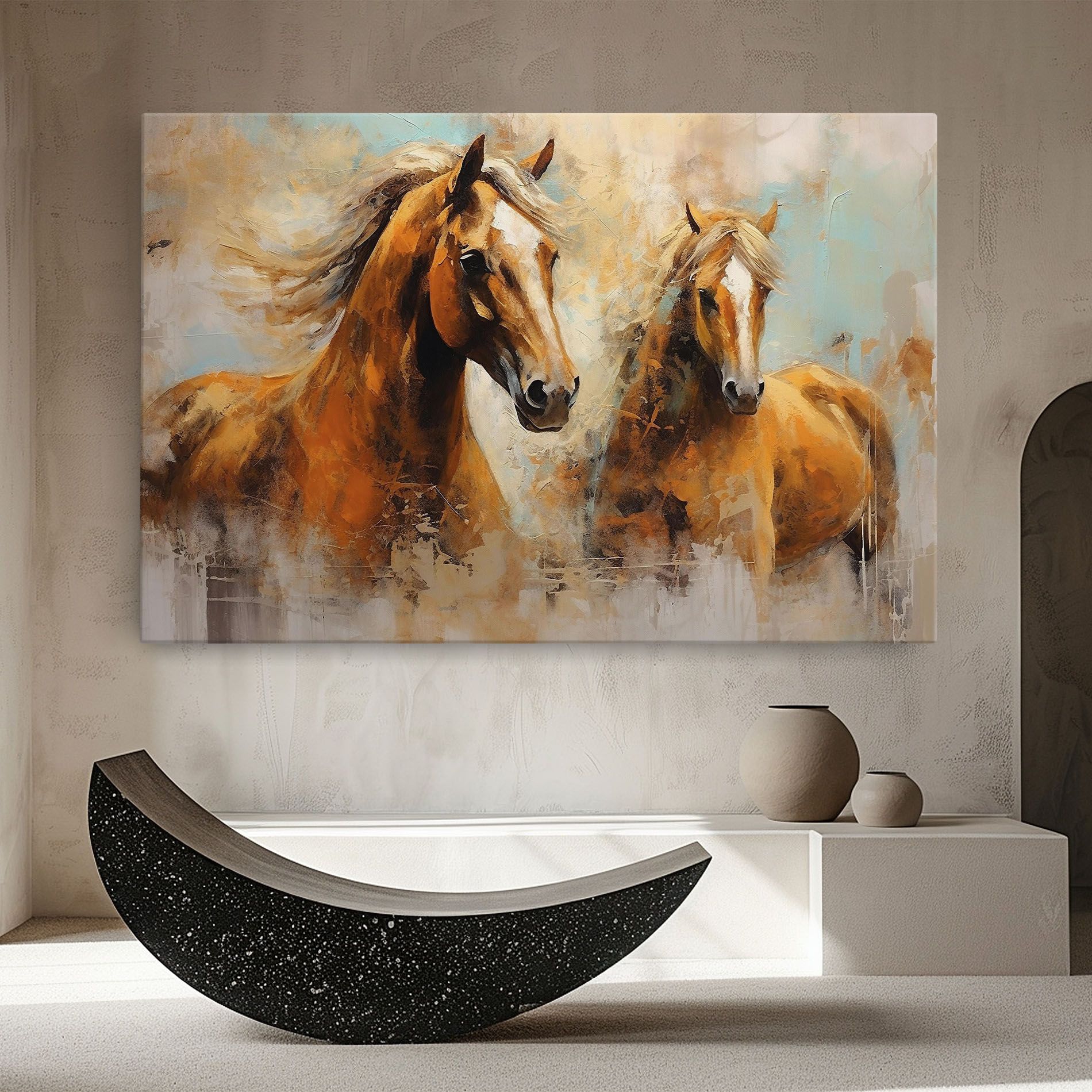 Brown Horses Staying mockup 8