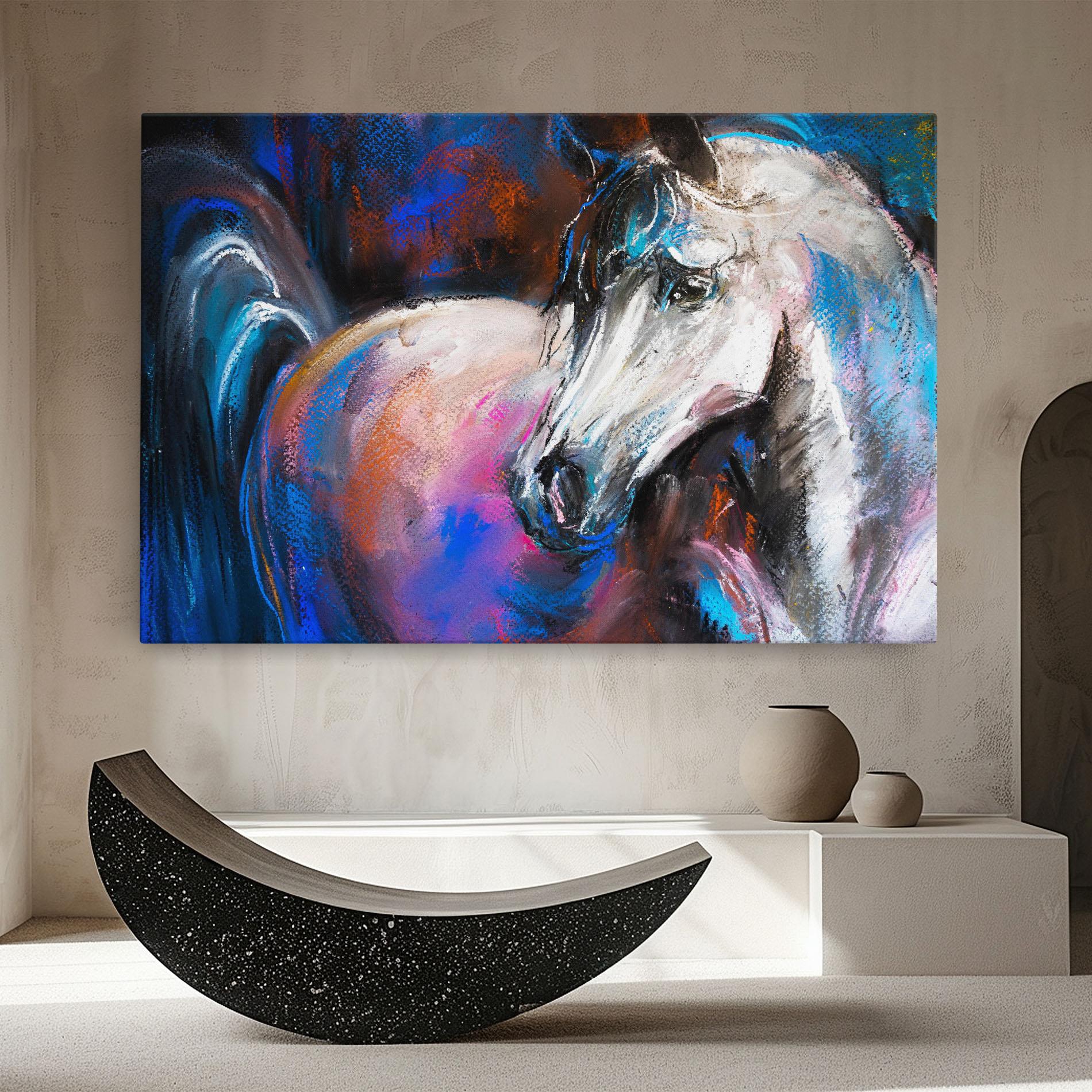 Tablou Canvas Shades Of Horse mockup 8