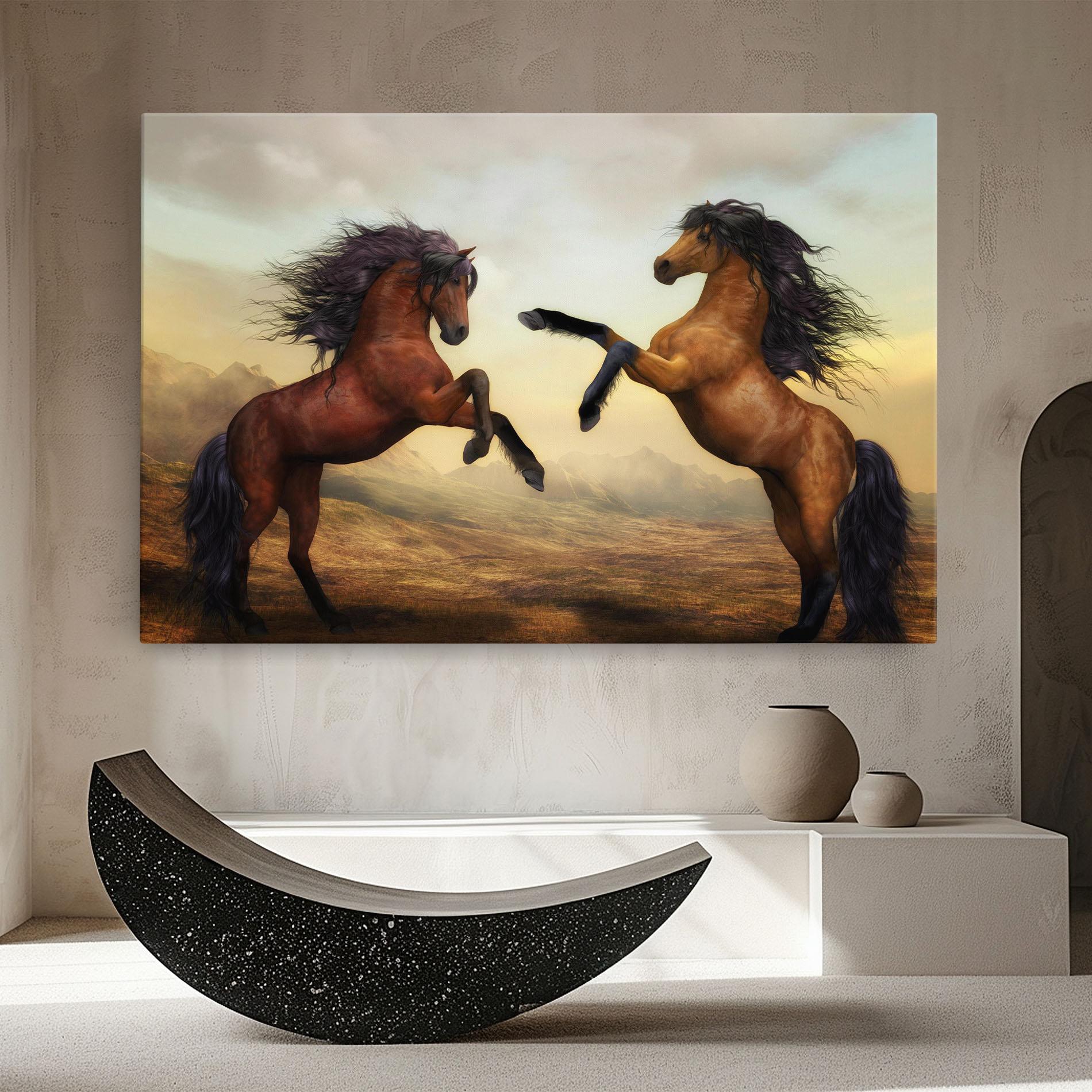 Tablou Canvas Two Horses mockup 8