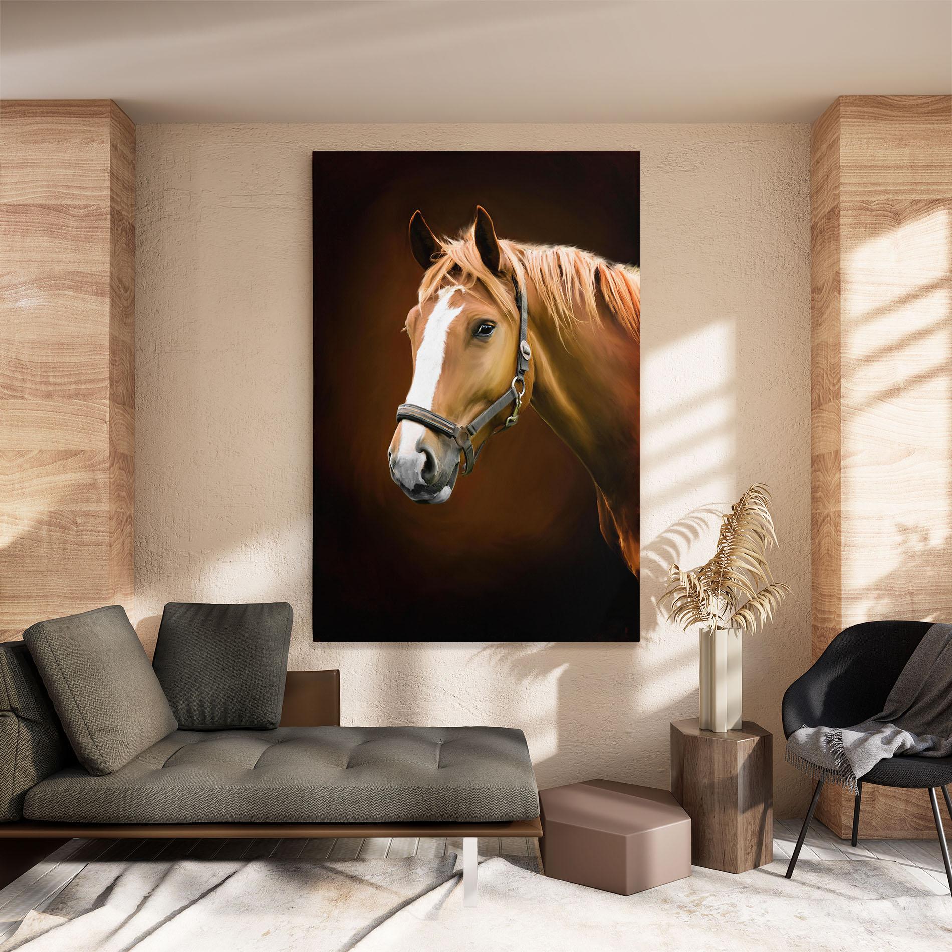 Tablou Canvas Digital Painted Horse mockup 8