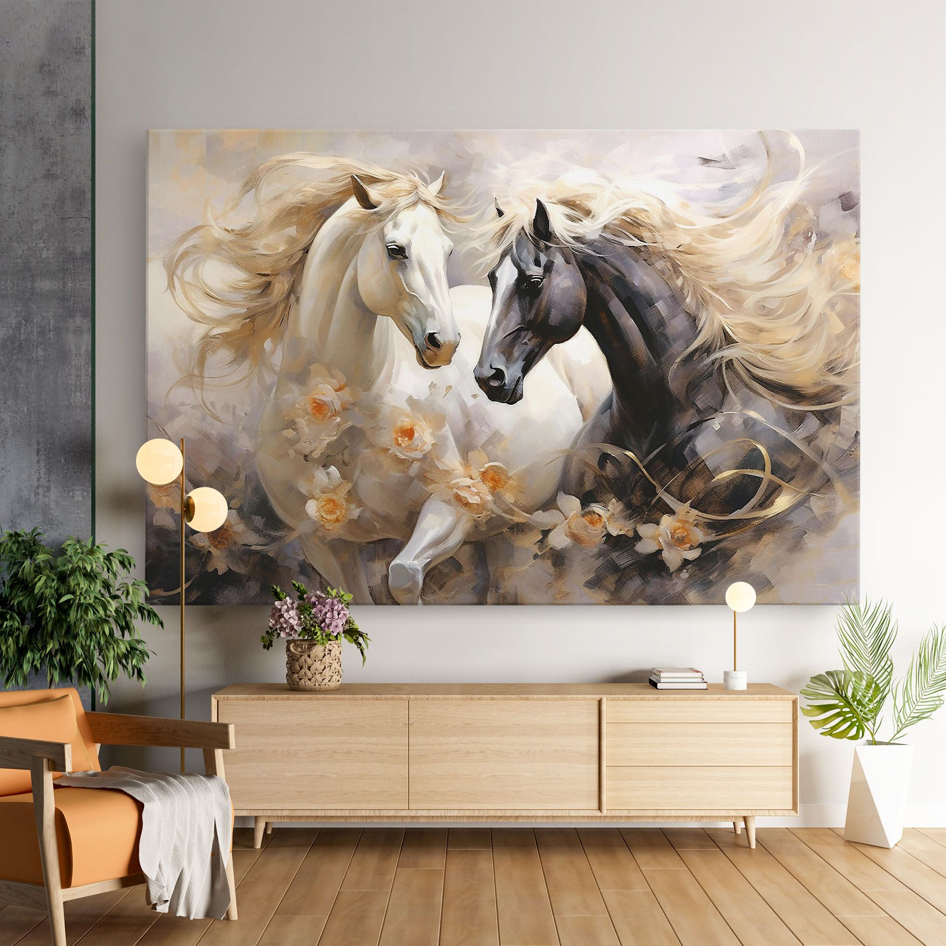 Black And White Horses mockup 9