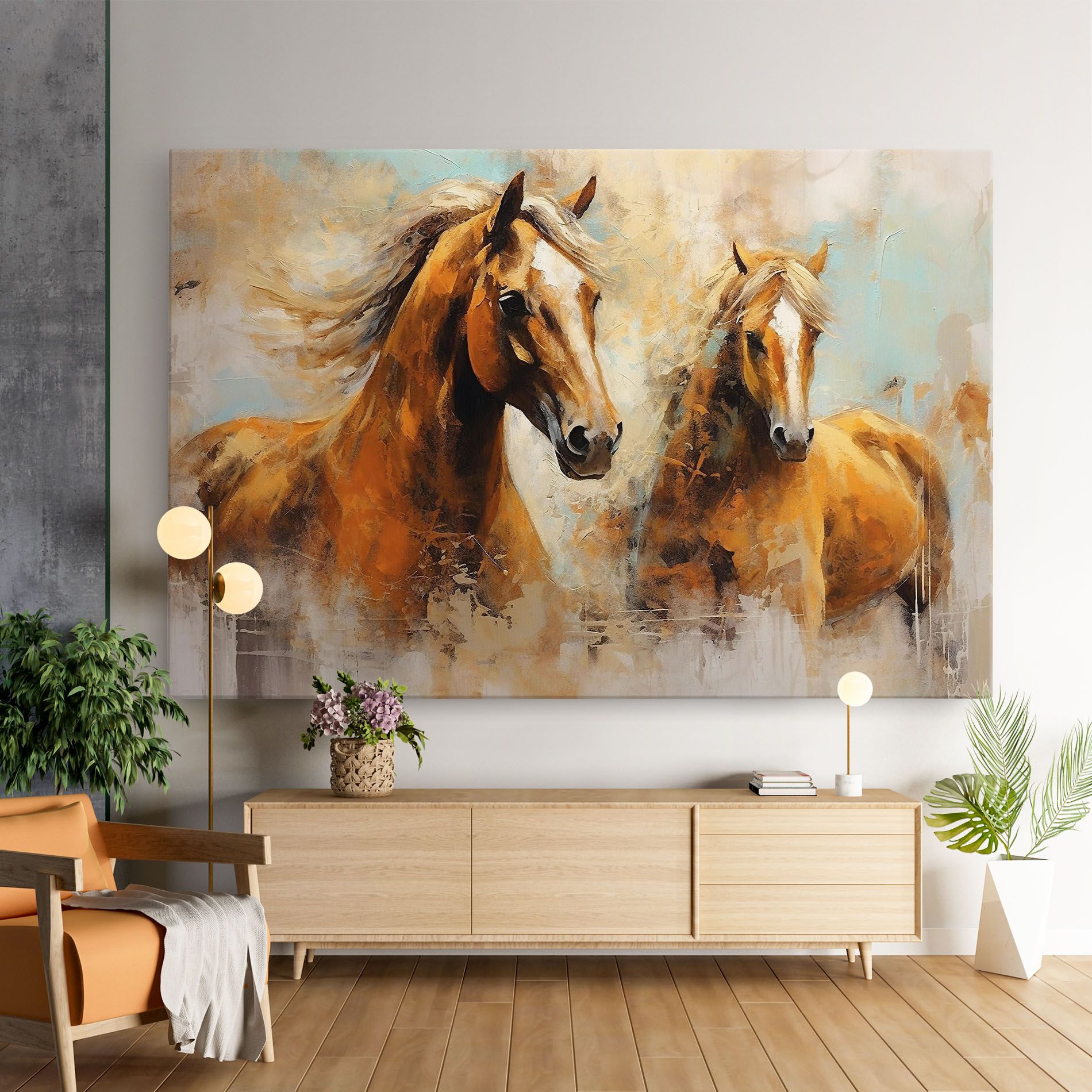 Brown Horses Staying mockup 9
