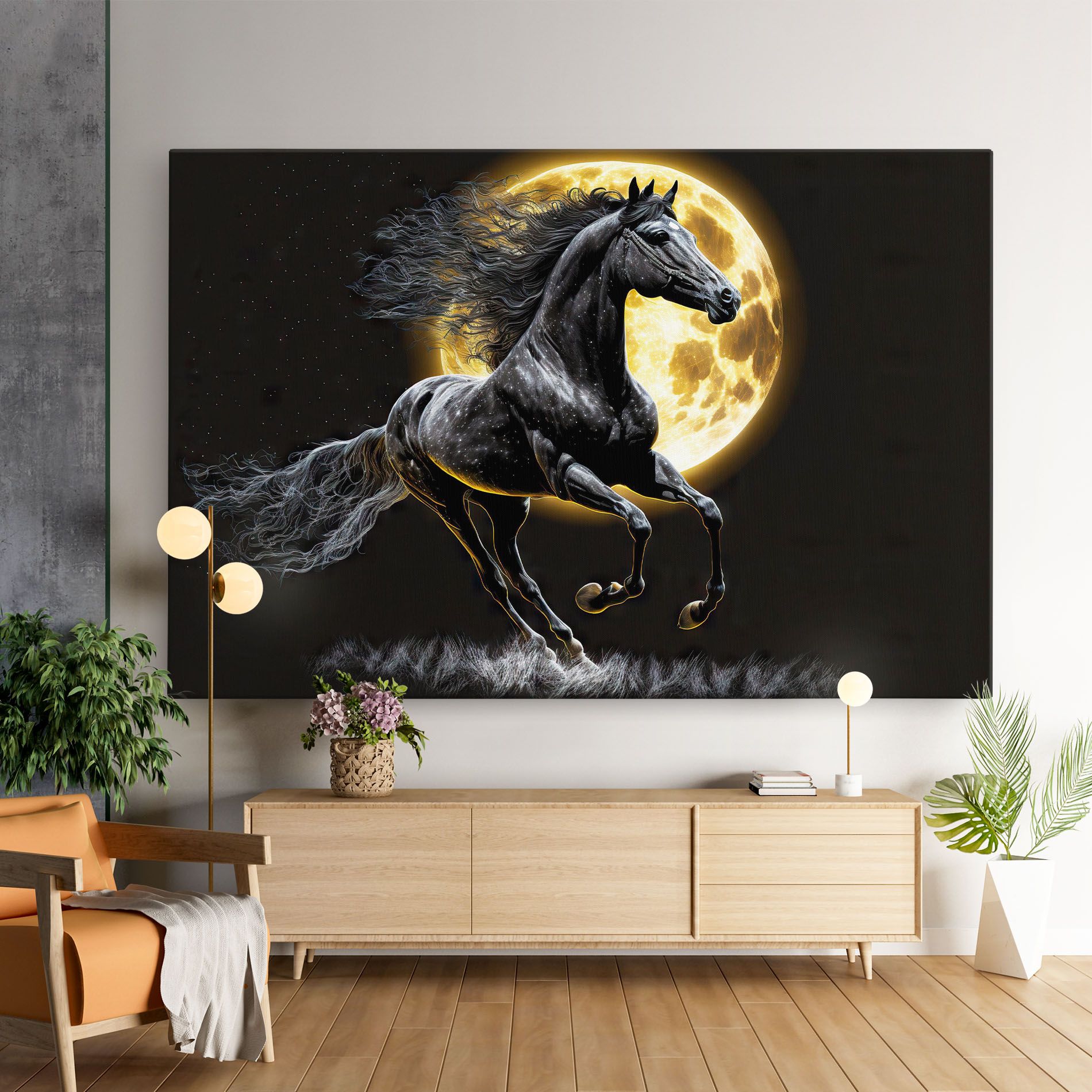 Gold Moon Horse mockup 9