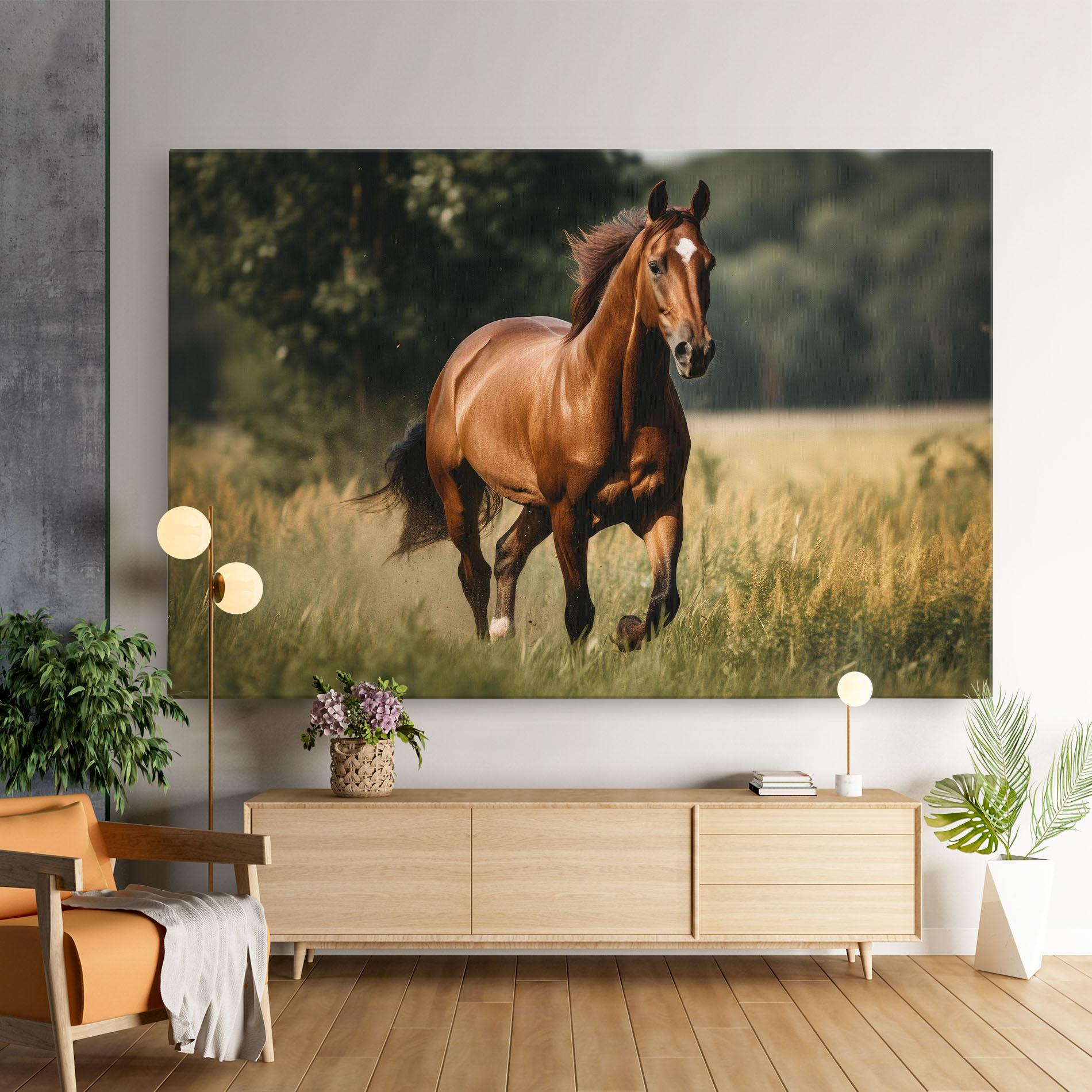 Tablou Canvas Wild Horse Running mockup 9