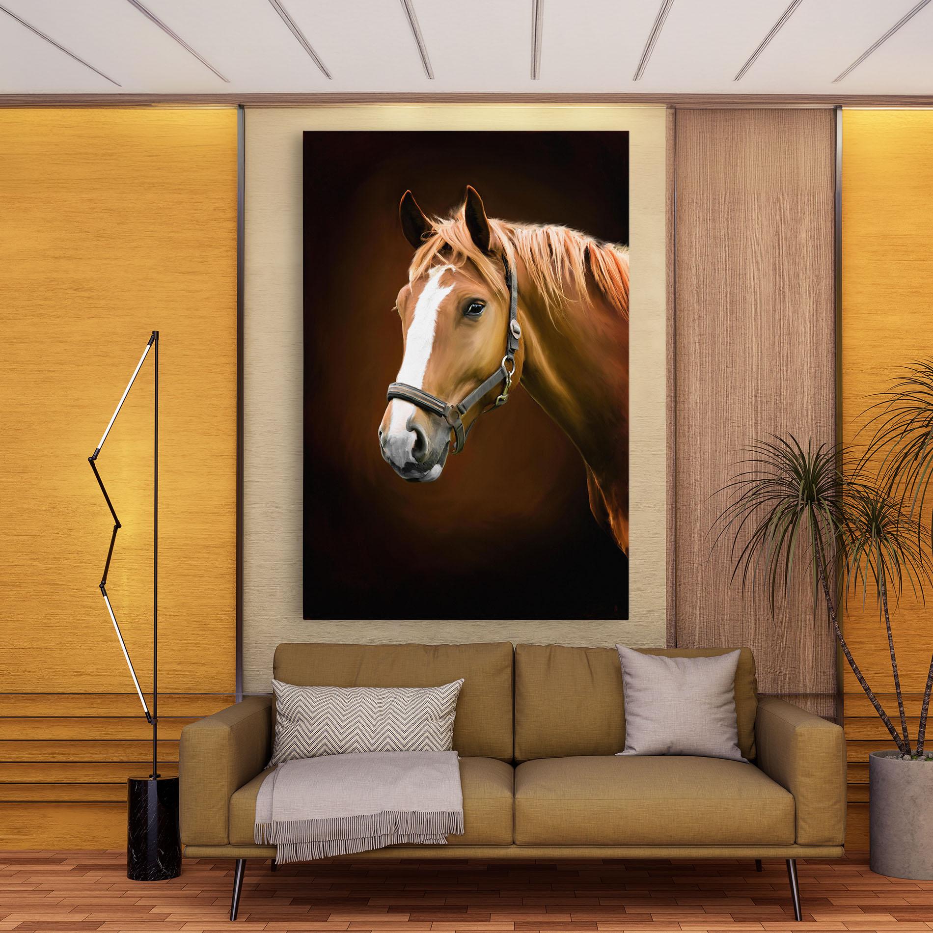 Tablou Canvas Digital Painted Horse mockup 9