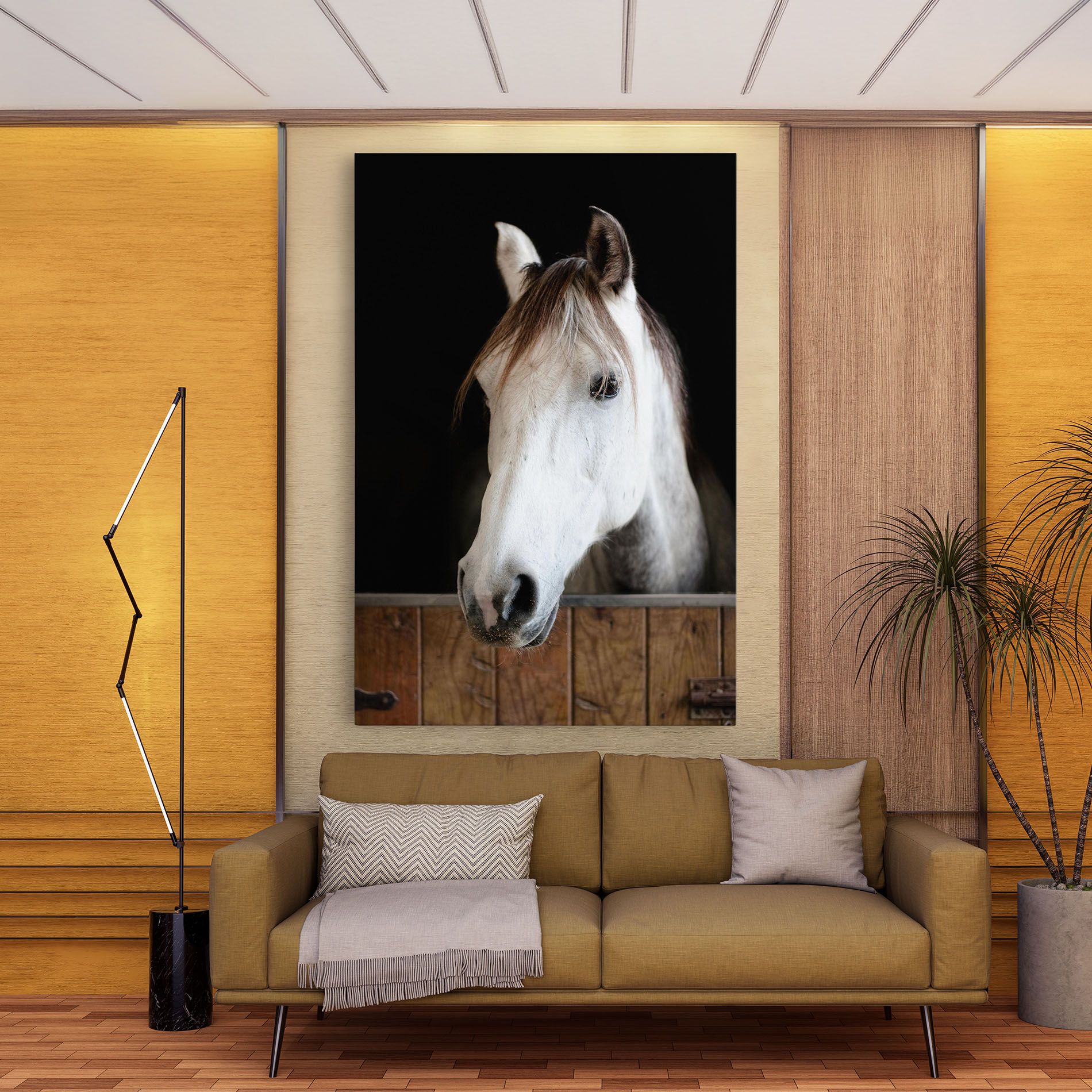 Grey Horse Head mockup 9