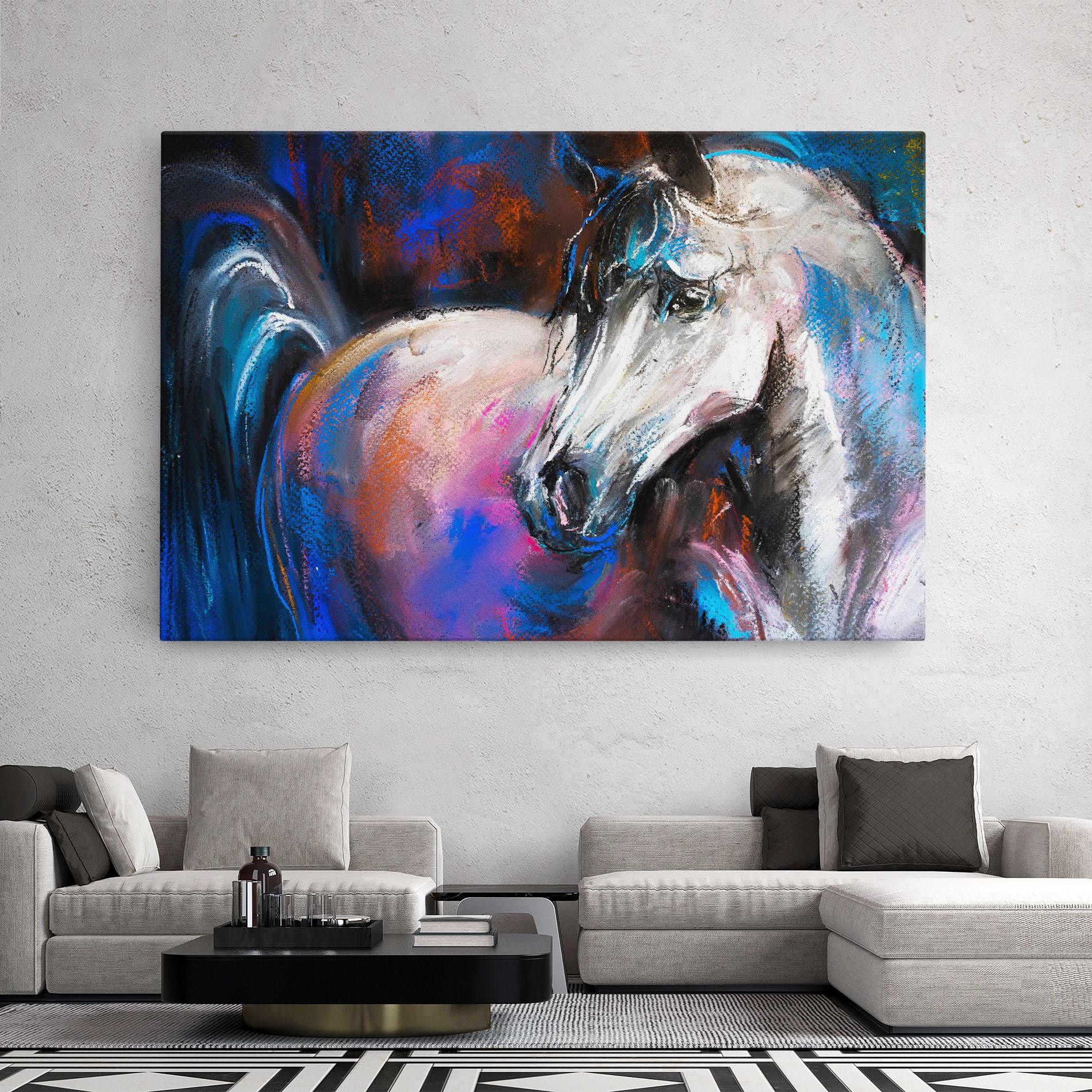 Tablou Canvas Shades Of Horse mockup 2