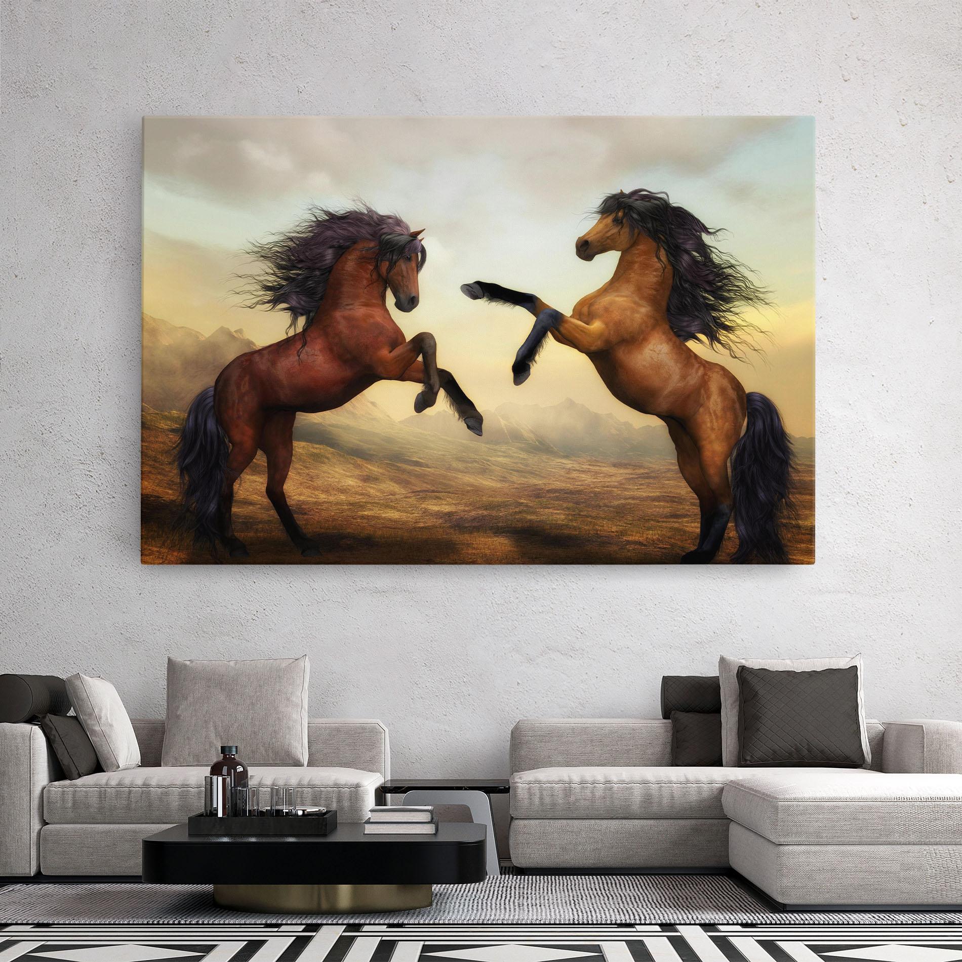 Tablou Canvas Two Horses mockup 2