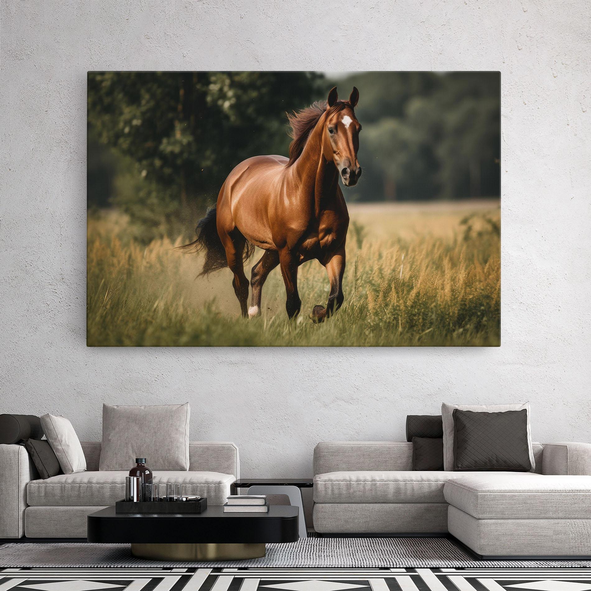 Tablou Canvas Wild Horse Running mockup 2