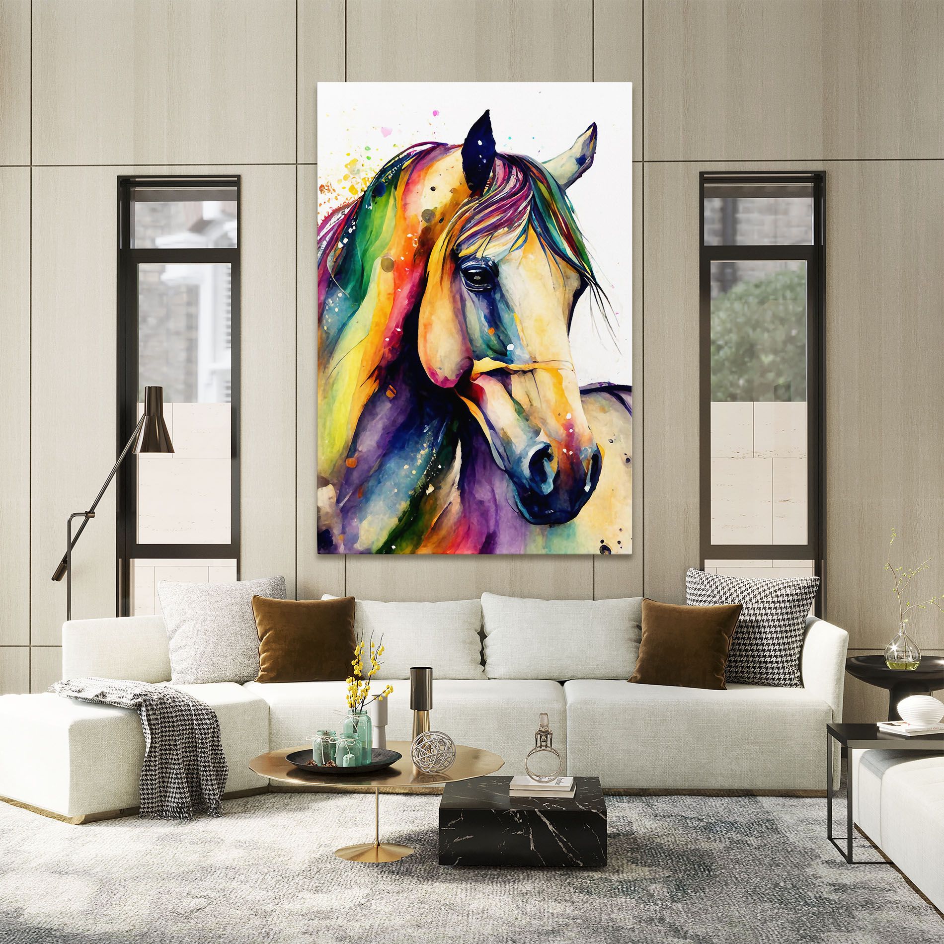 Colorful Horse mockup 2