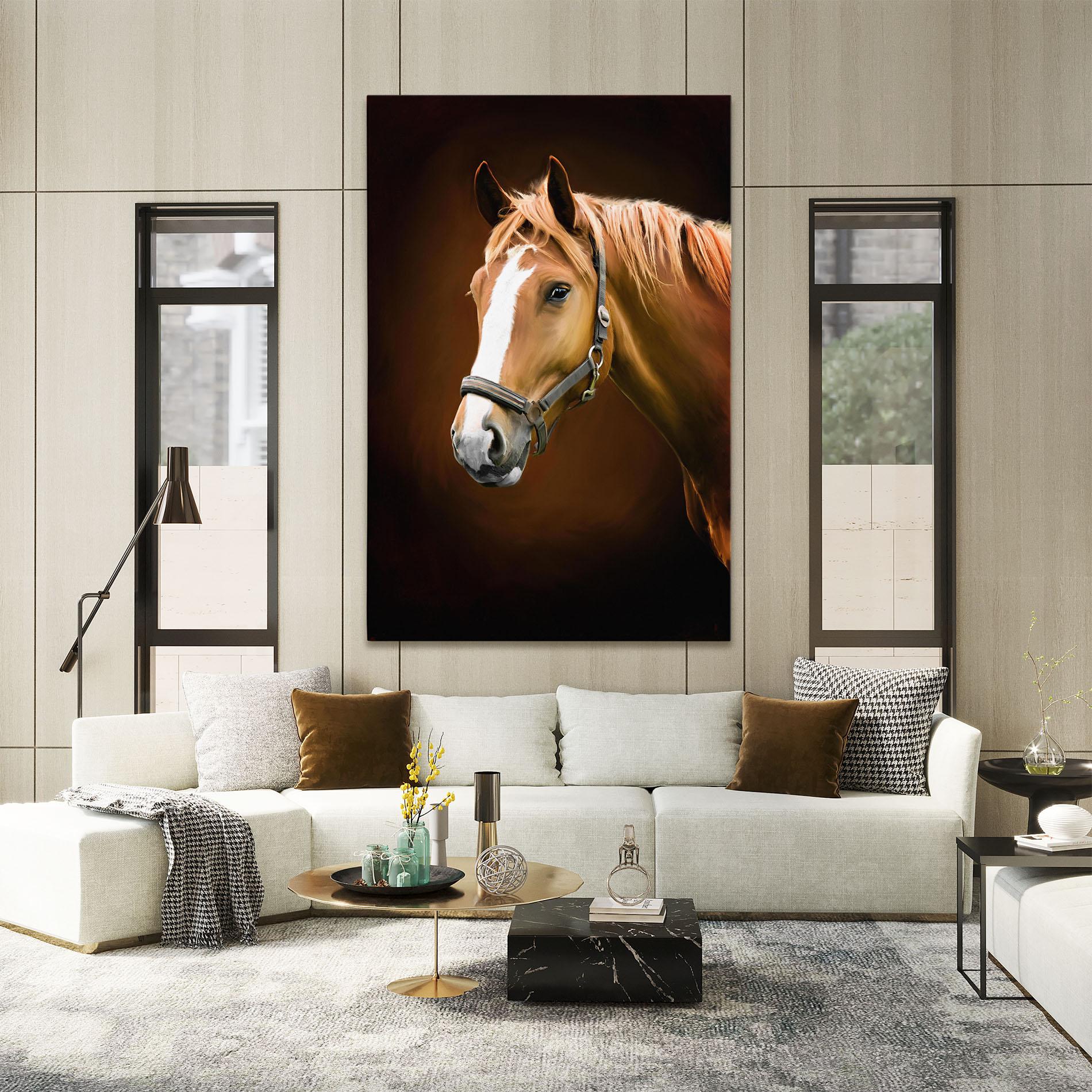 Tablou Canvas Digital Painted Horse mockup 2