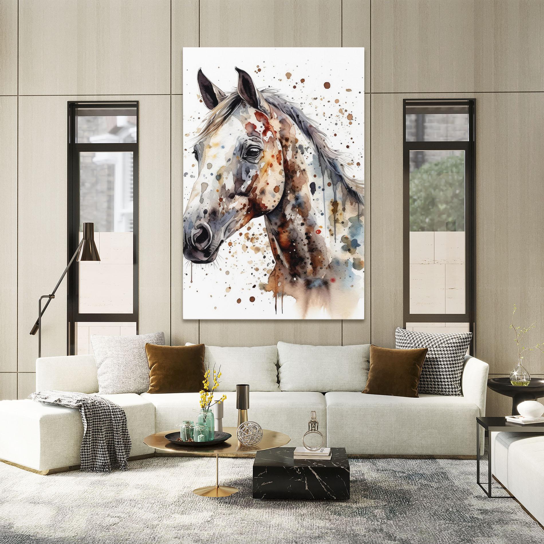 Tablou Canvas Watercolor Horse mockup 2