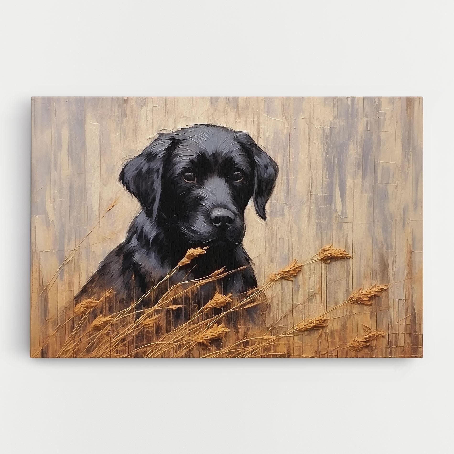 Tablou Canvas Black Dog Art mockup 0