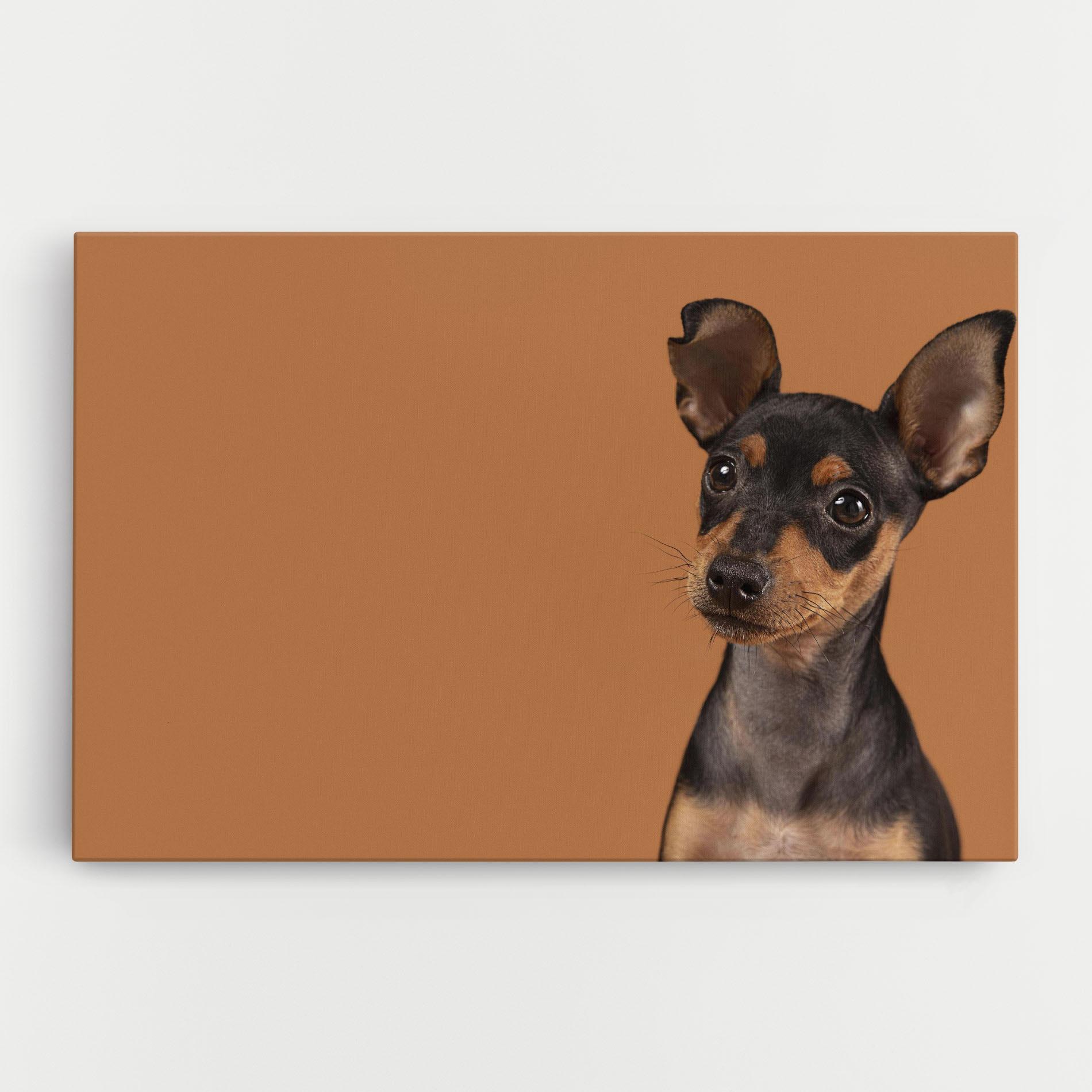 Tablou Canvas Cute Dog Portrait mockup 0