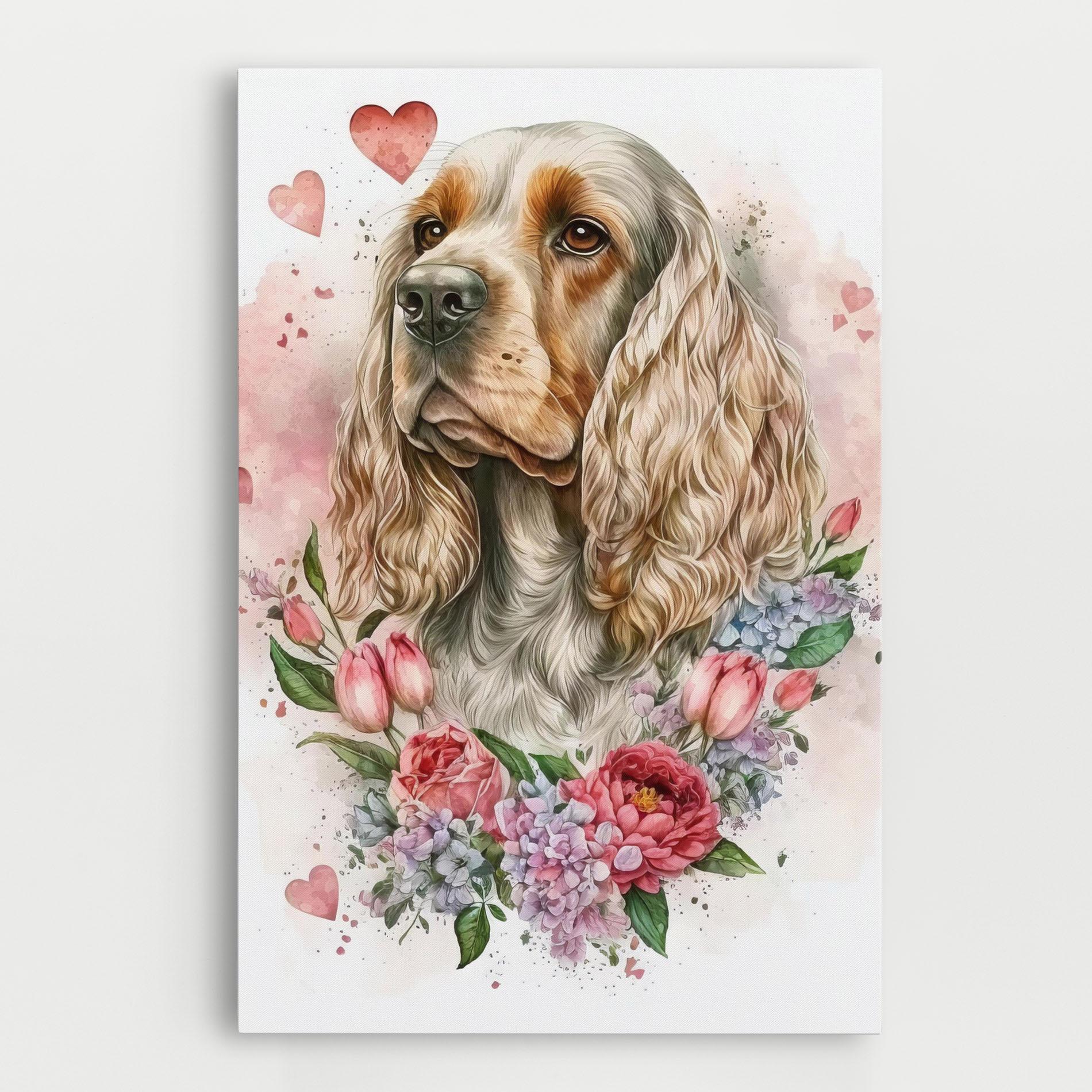 Tablou Canvas Cute Little Cocker mockup 0