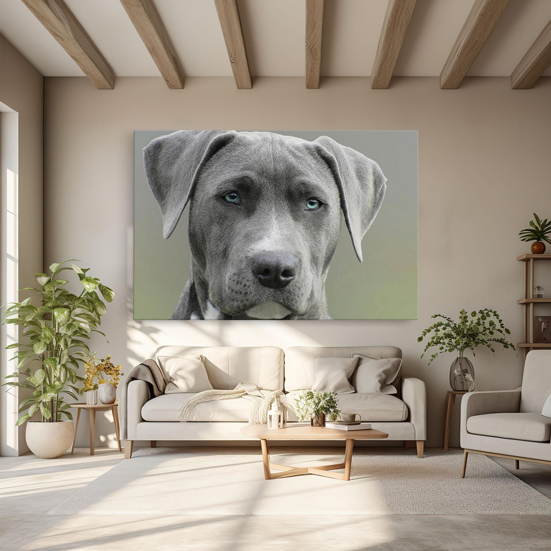 Tablou Canvas Blue Eyes Dog mockup 6