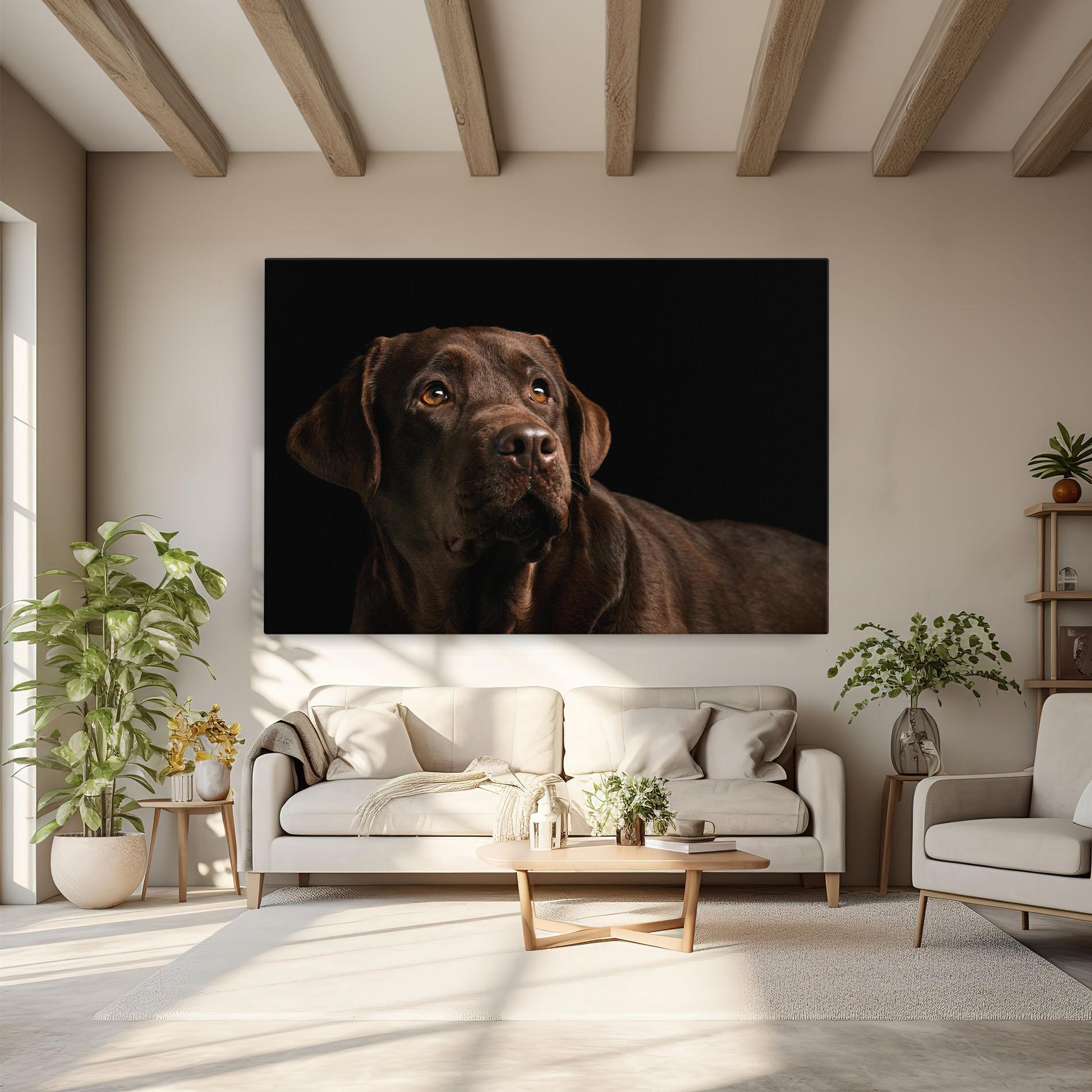 Tablou Canvas Brown Labrador mockup 6