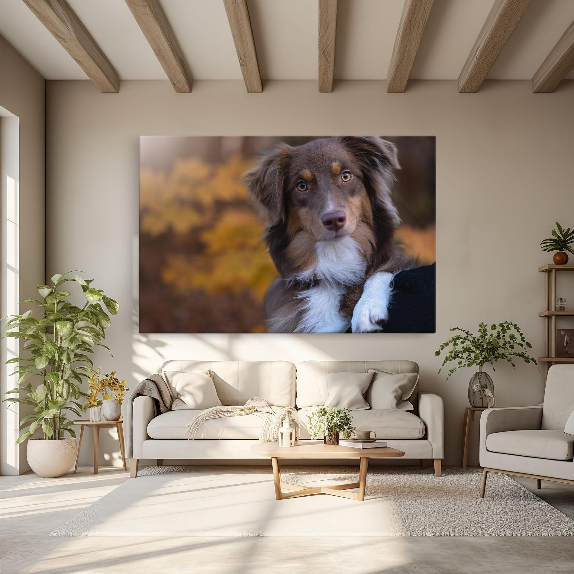 Tablou Canvas Coffee Brown Dog mockup 6