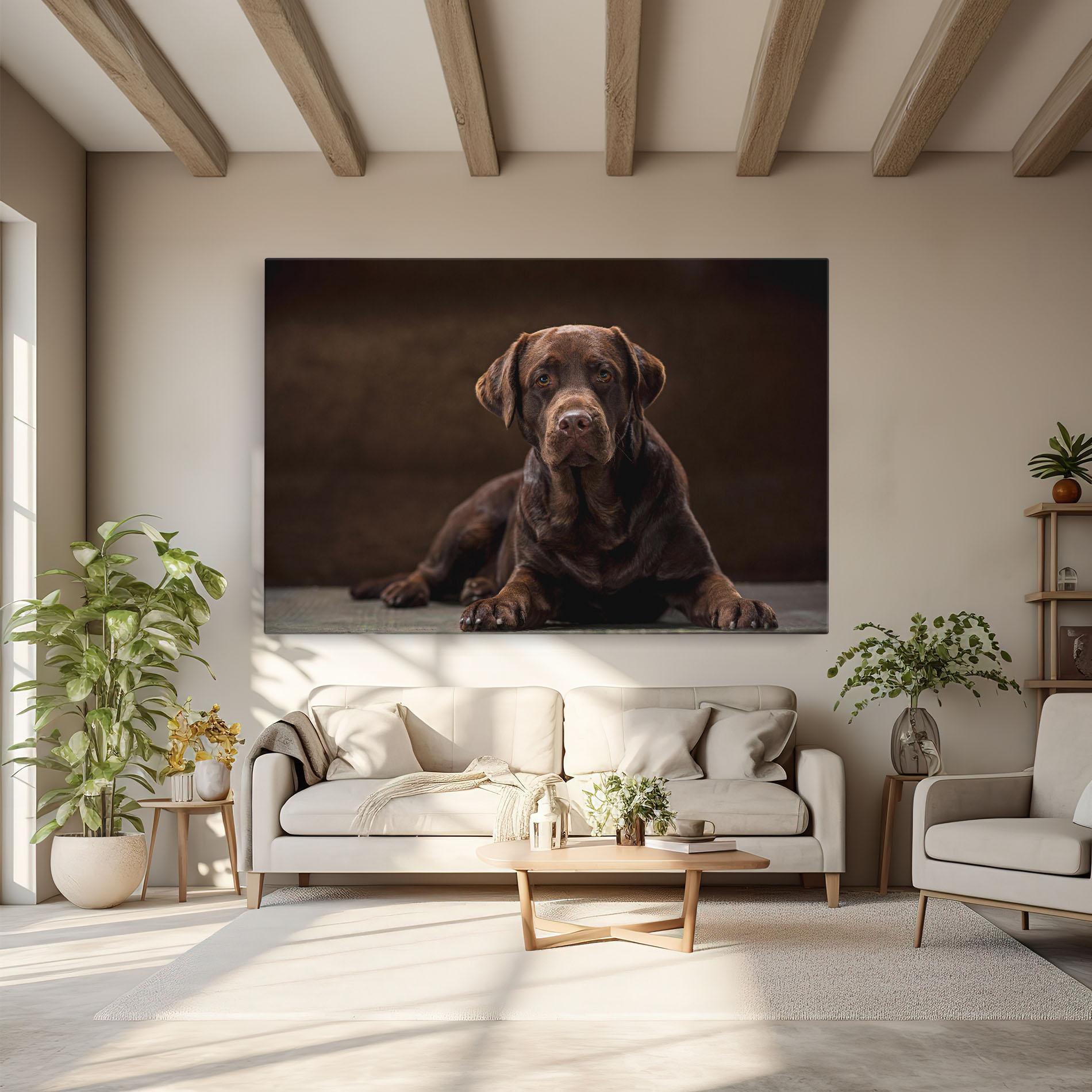 Tablou Canvas Cute Brown Labrador mockup 6