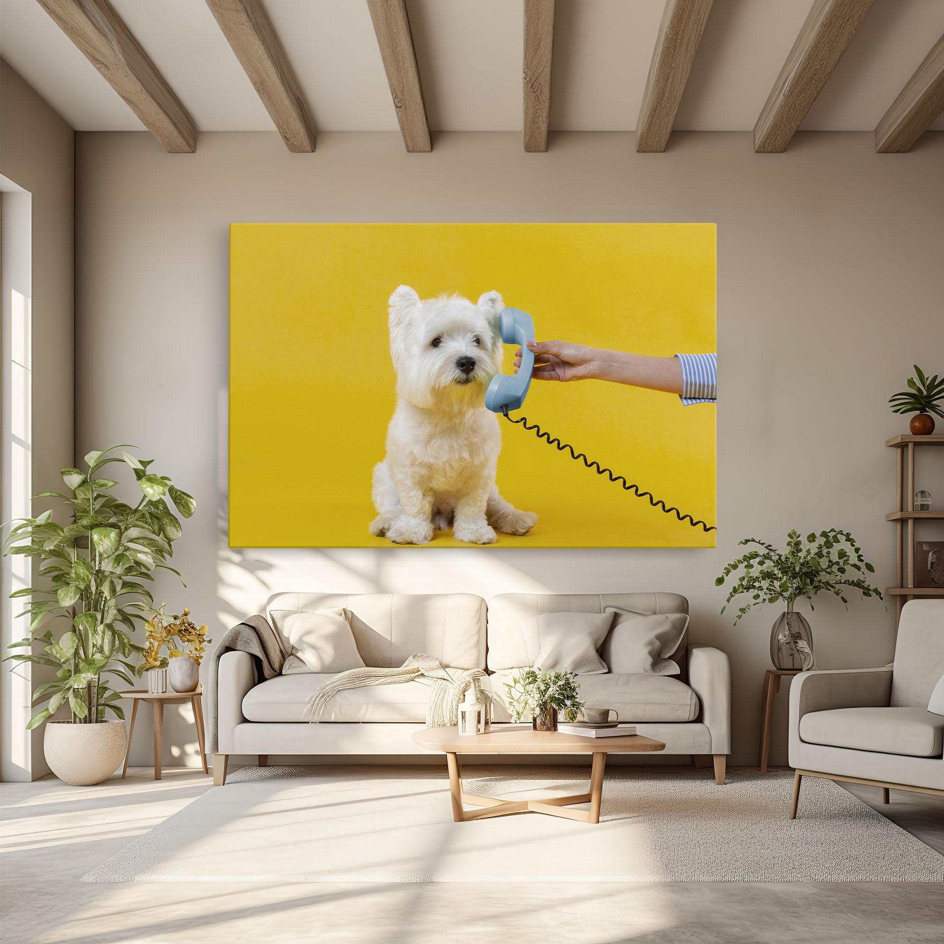 Tablou Canvas Cute Little Dog mockup 6
