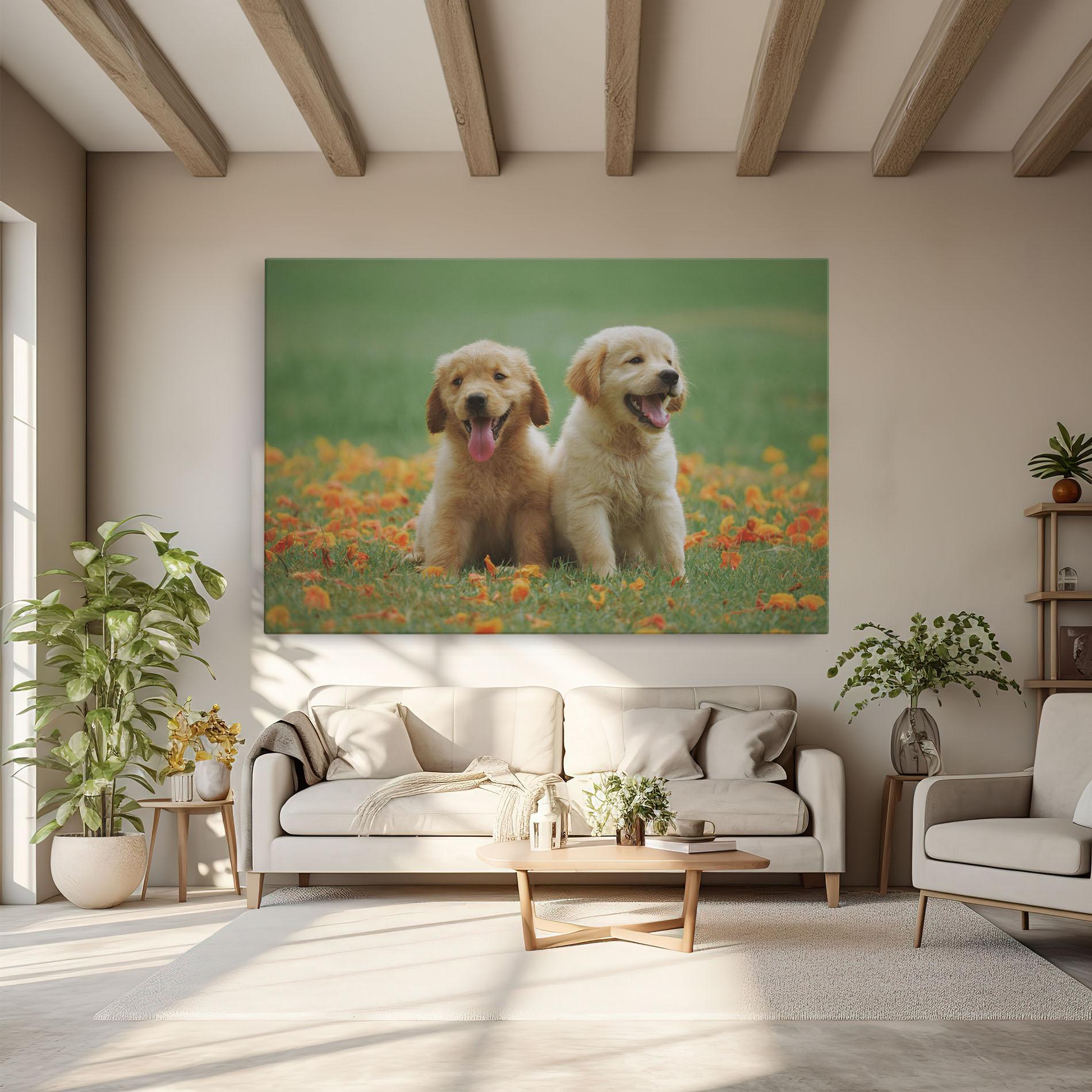 Tablou Canvas Happy Dogs mockup 6