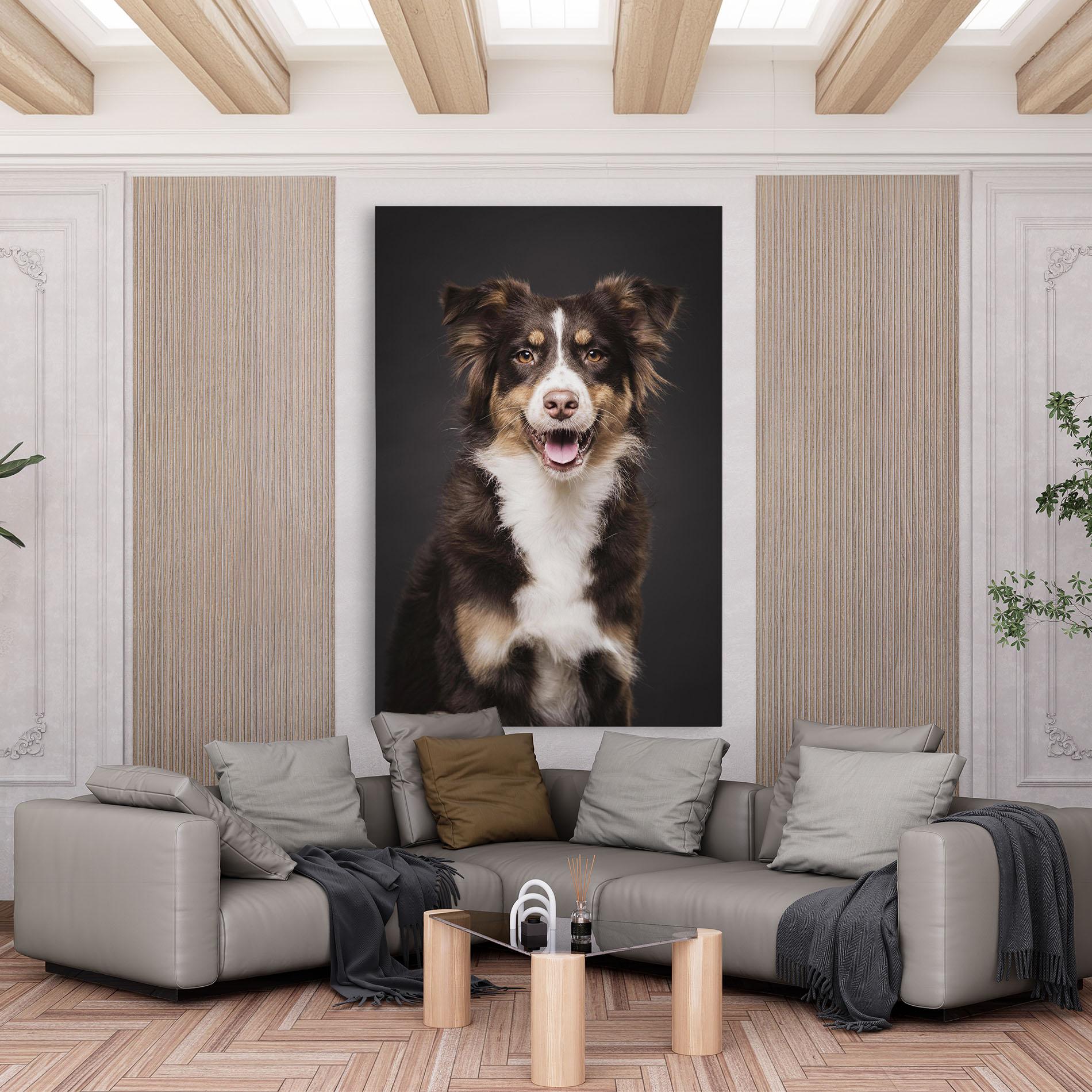 Tablou Canvas Cute Dog Sitting mockup 6