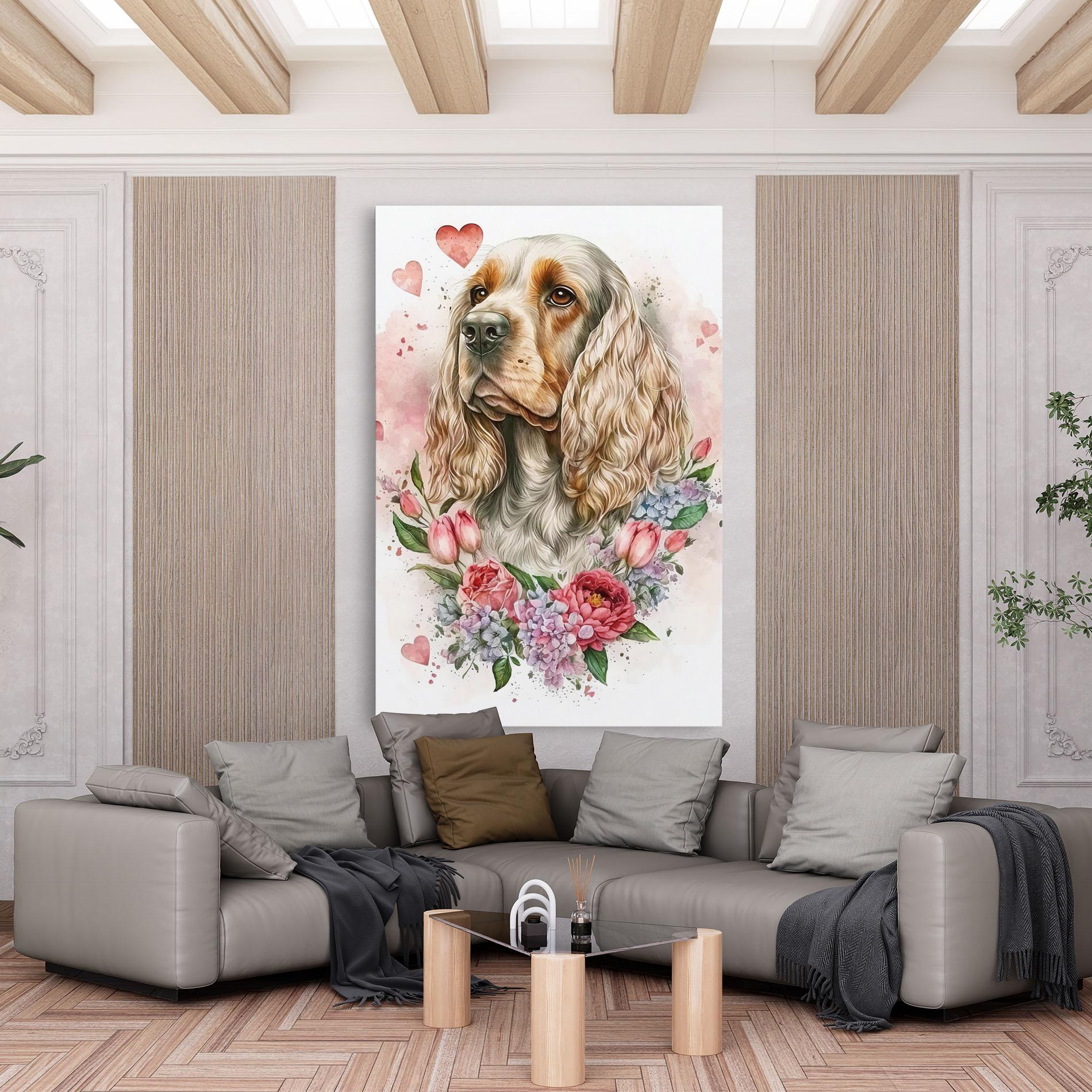 Tablou Canvas Cute Little Cocker mockup 6