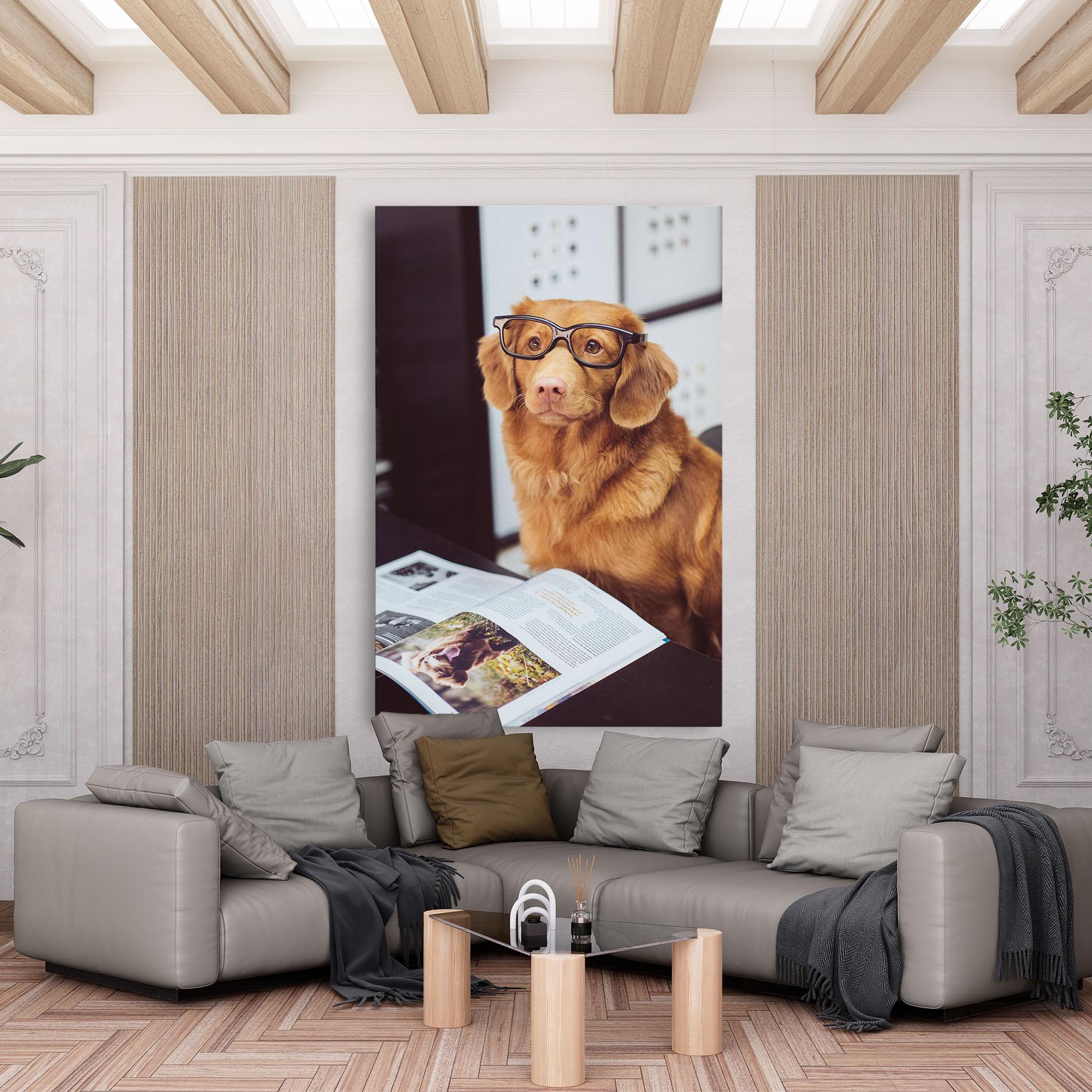 Tablou Canvas Learning Dog mockup 6