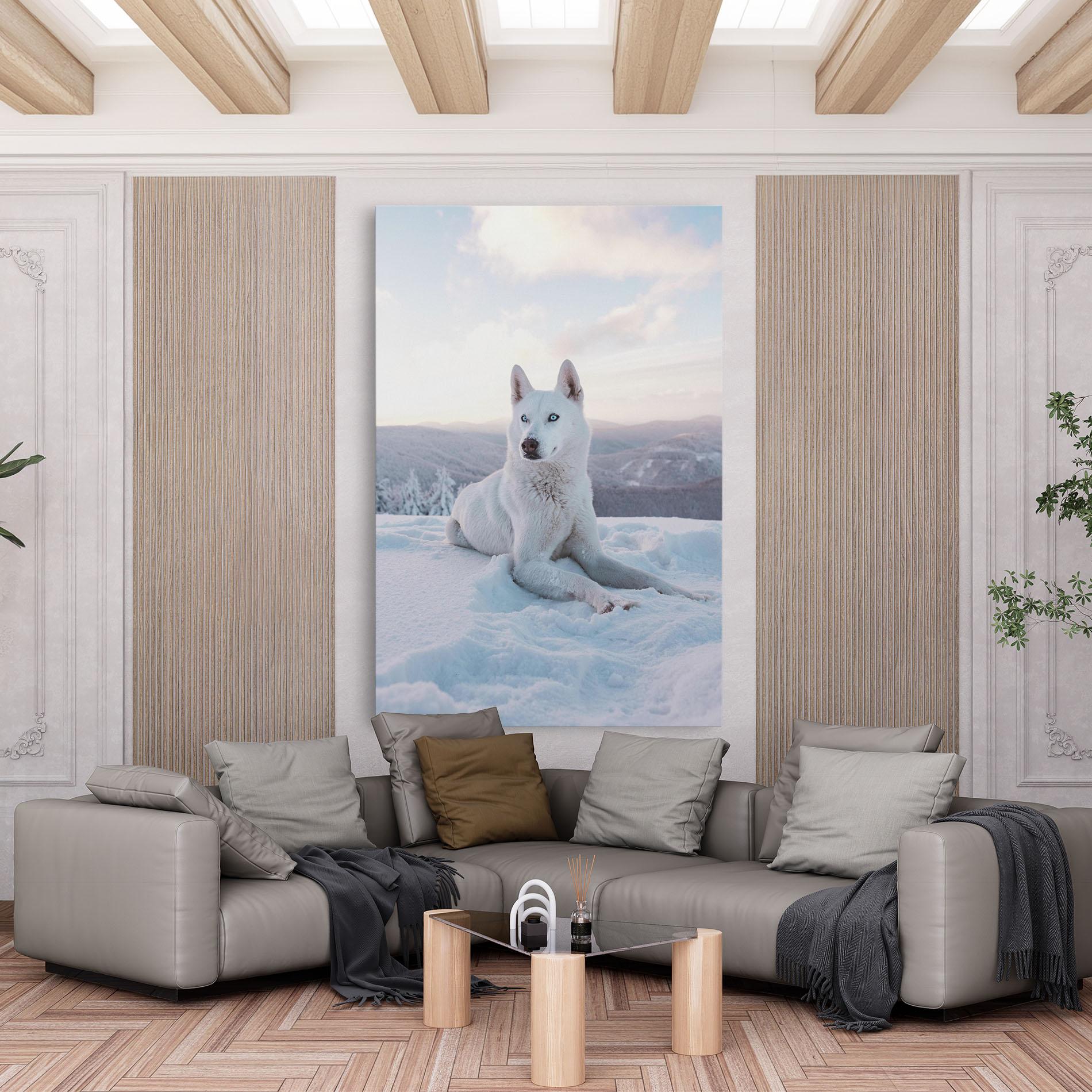 Tablou Canvas White Husky mockup 6