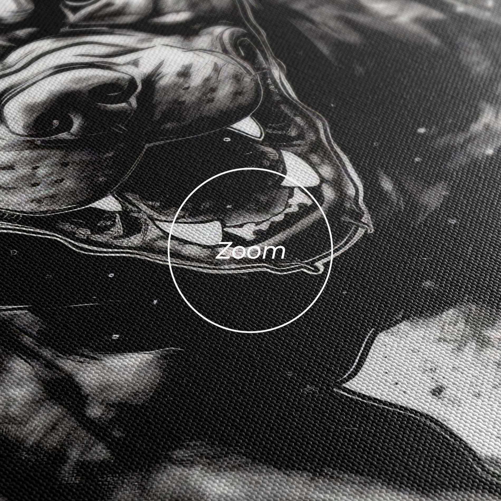 Tablou Canvas Angry Dog Jump mockup 3