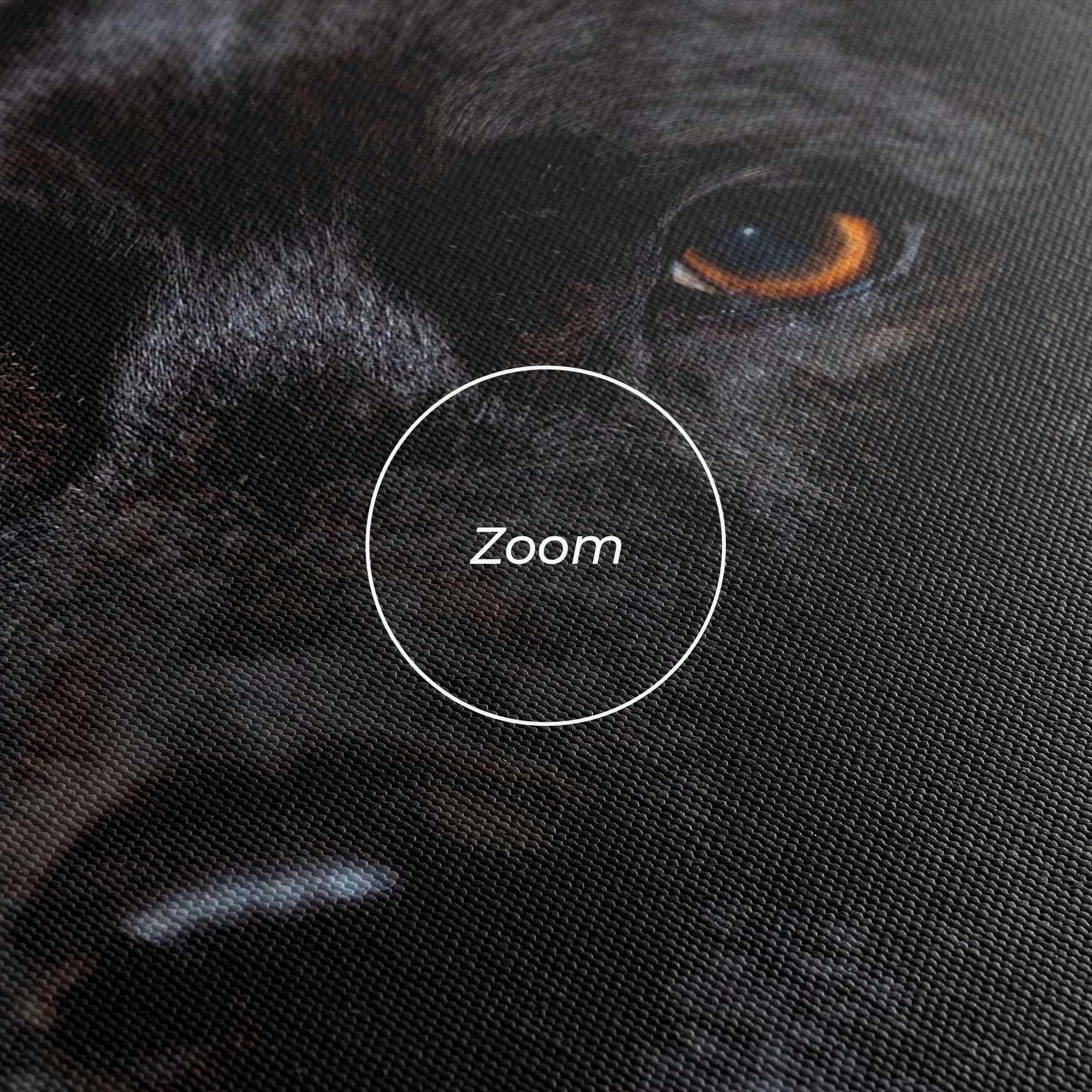 Tablou Canvas Black Dog Portrait mockup 3