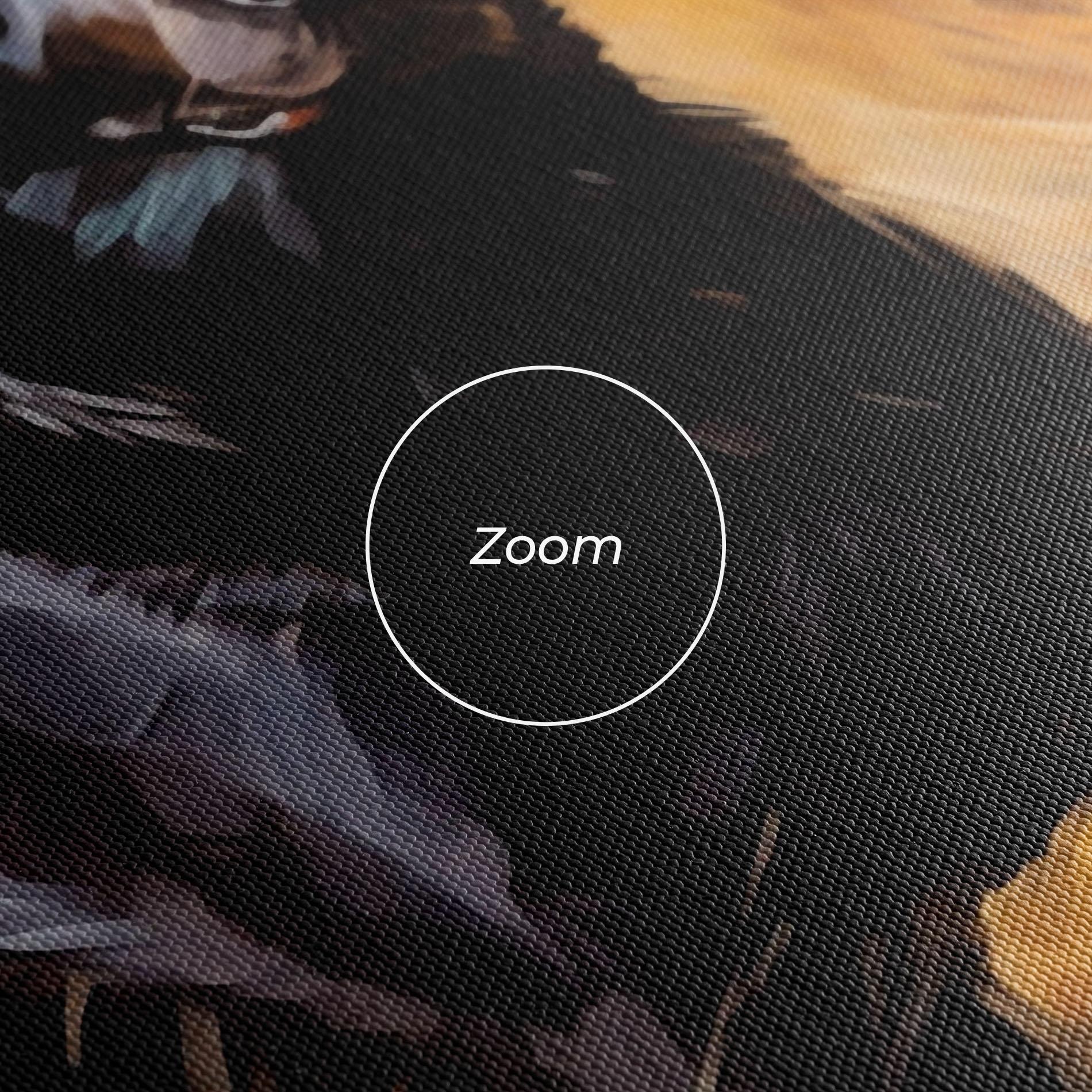 Tablou Canvas Black Pretty Dog mockup 3