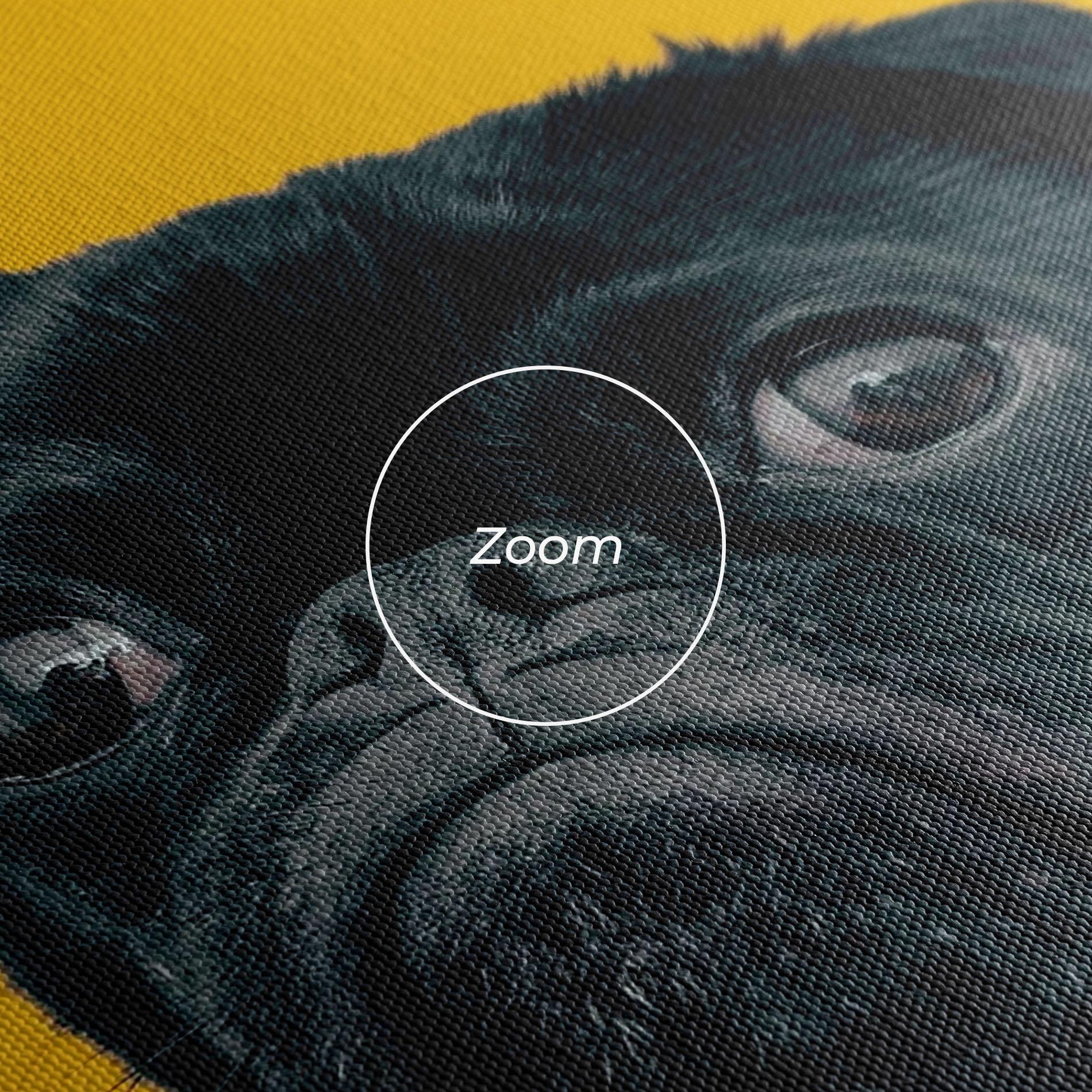 Tablou Canvas Black Pug mockup 3