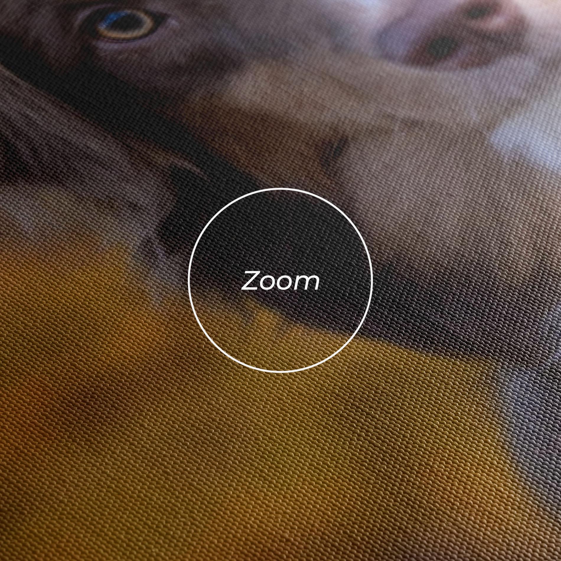 Tablou Canvas Coffee Brown Dog mockup 3