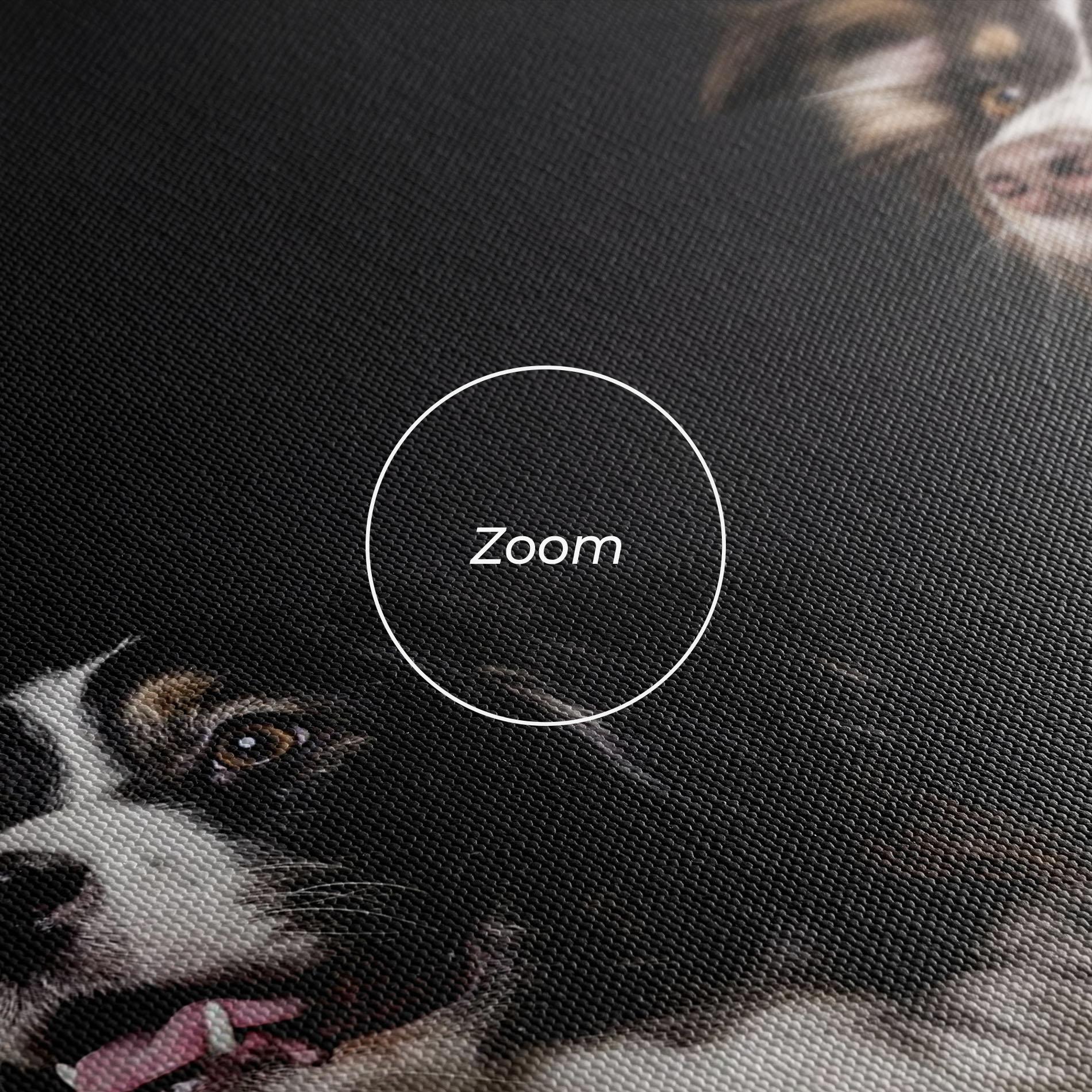 Tablou Canvas Cute Dogs Standing mockup 3