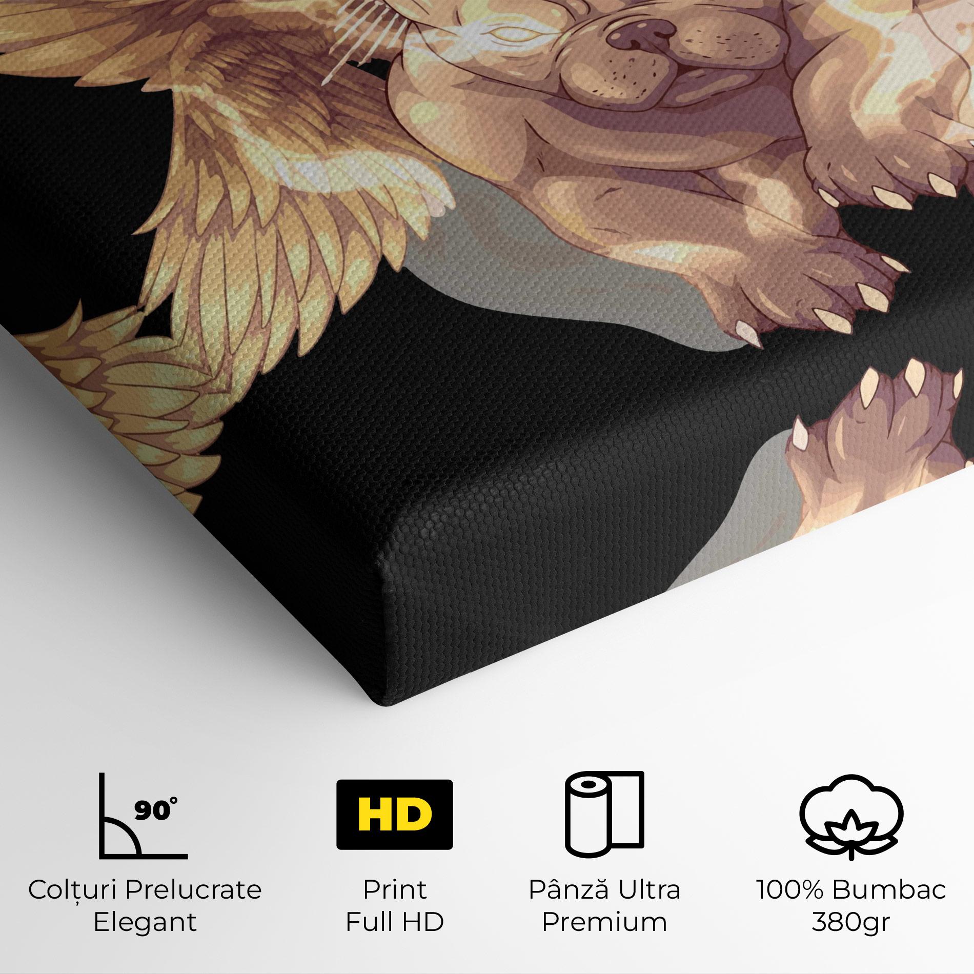 Tablou Canvas Angel Dog mockup 4