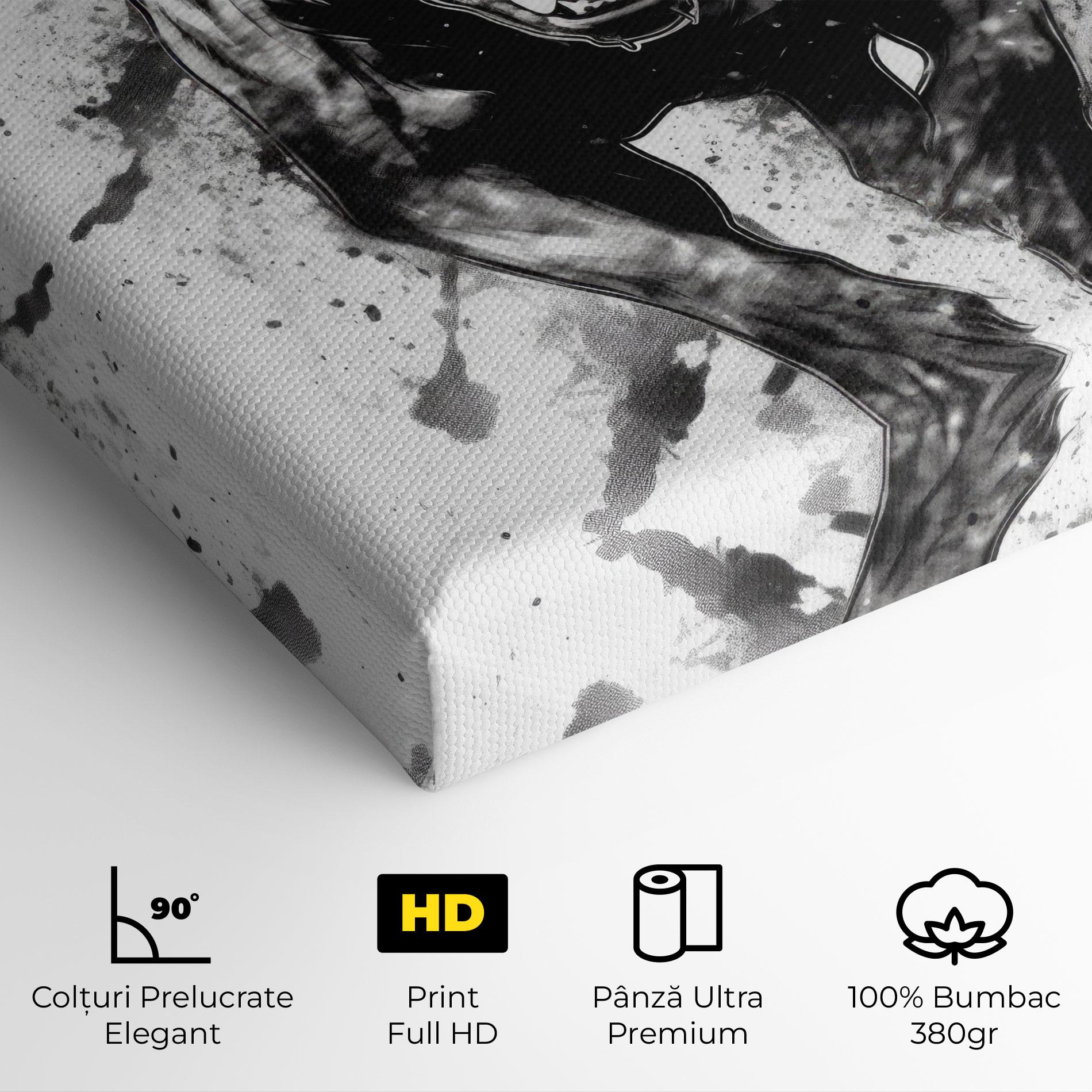 Tablou Canvas Angry Dog Jump mockup 4