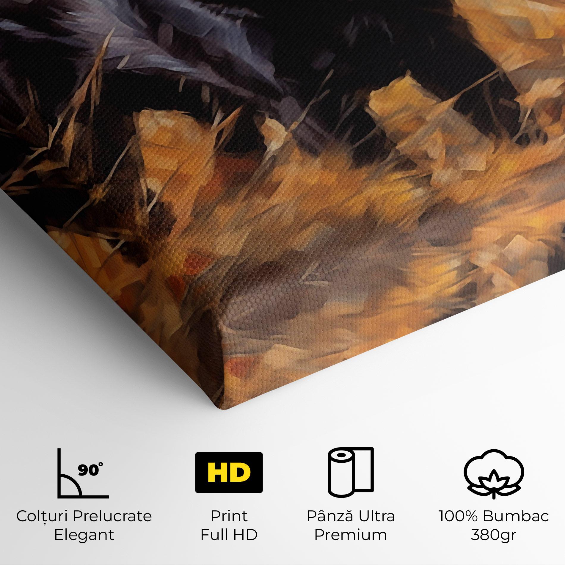 Tablou Canvas Black Pretty Dog mockup 4