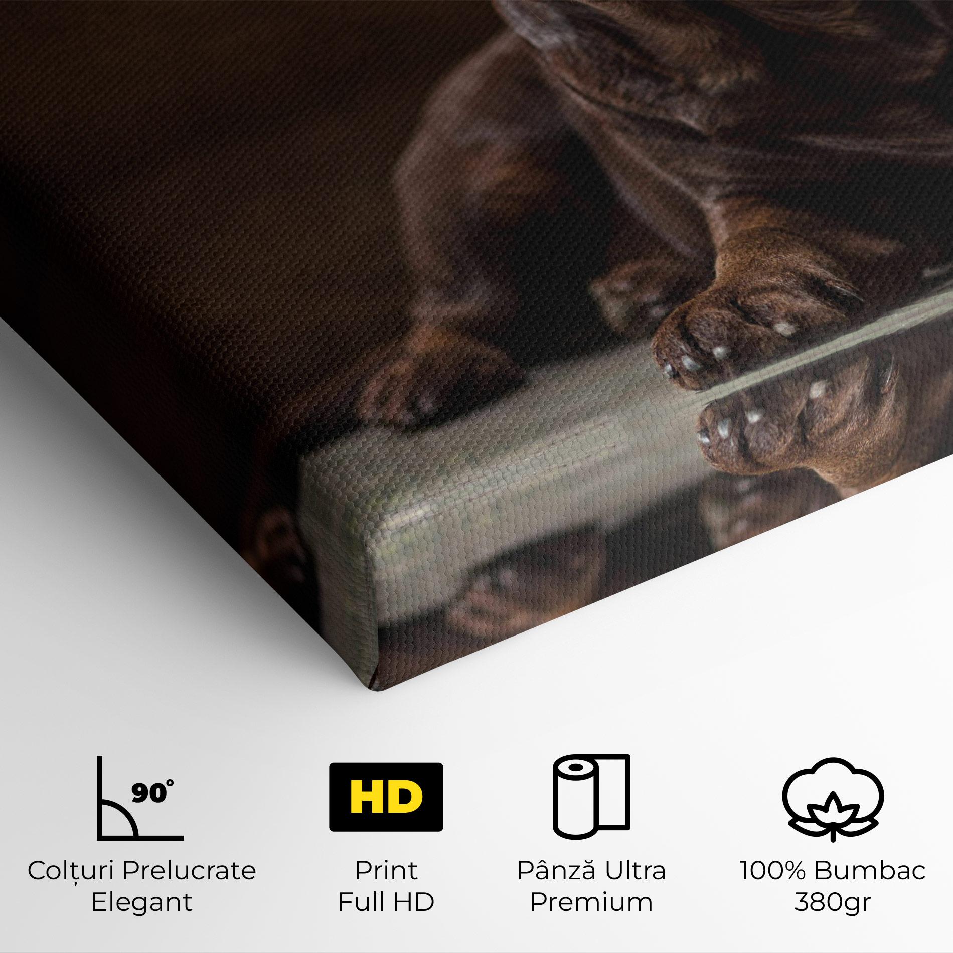Tablou Canvas Cute Brown Labrador mockup 4