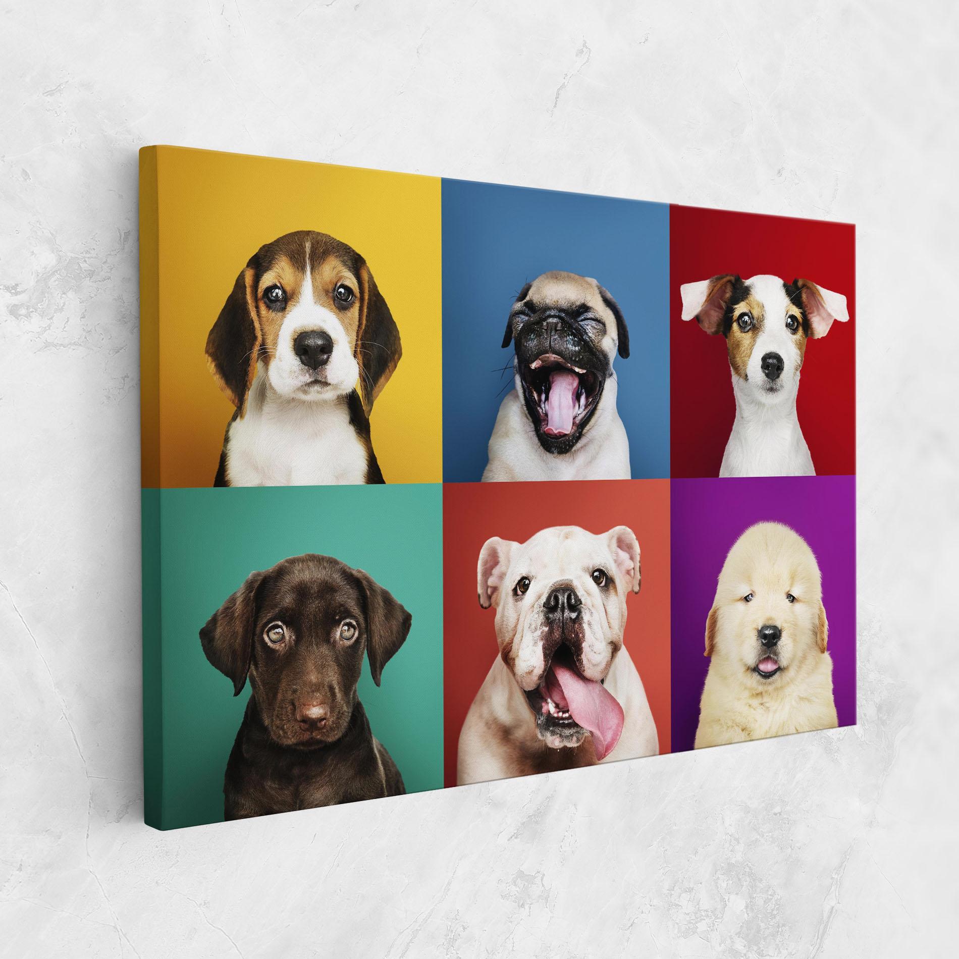 Tablou Canvas Adorable Puppies Mix mockup 1