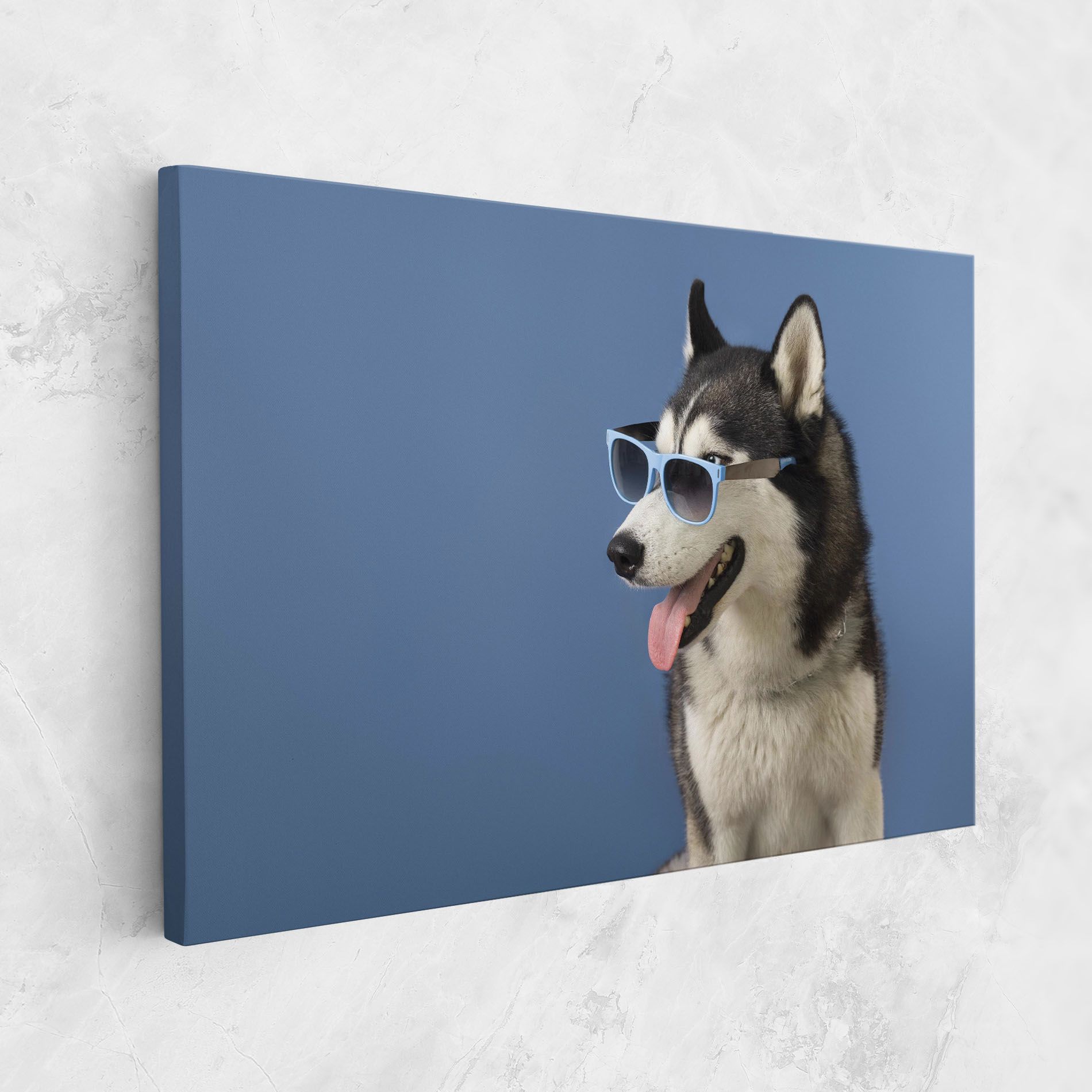 Blue Glasses Dog mockup 1