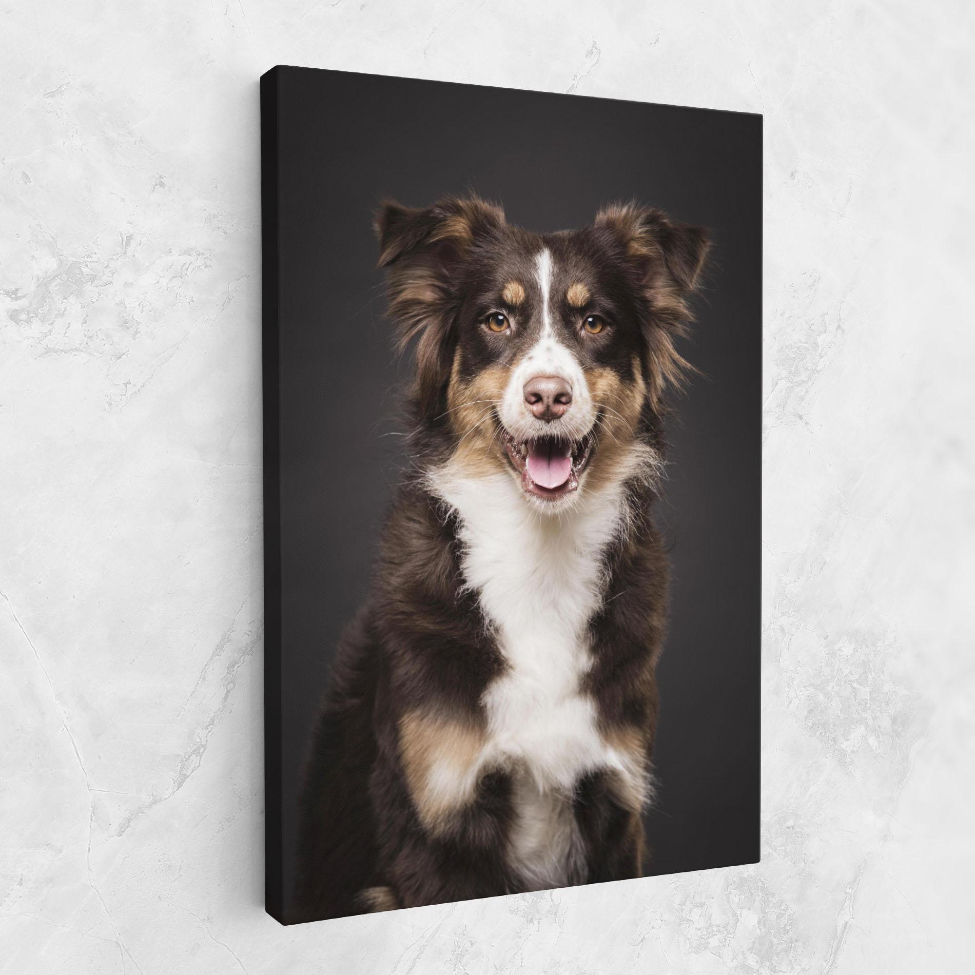 Tablou Canvas Cute Dog Sitting mockup 1