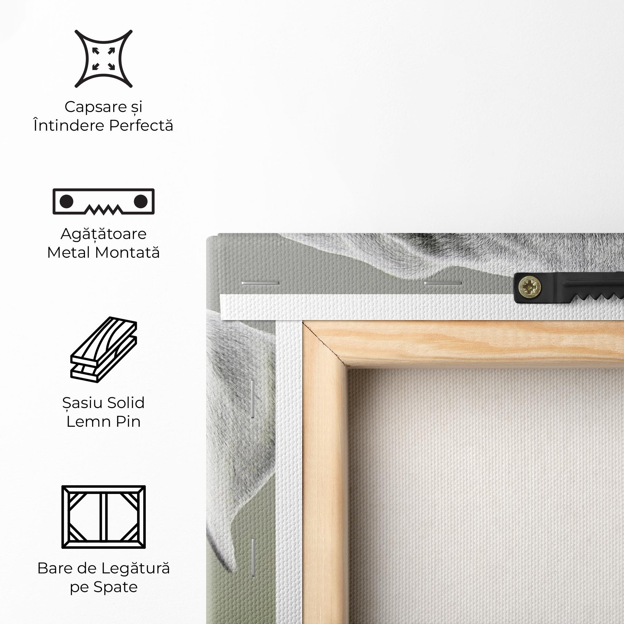 Tablou Canvas Blue Eyes Dog mockup 5